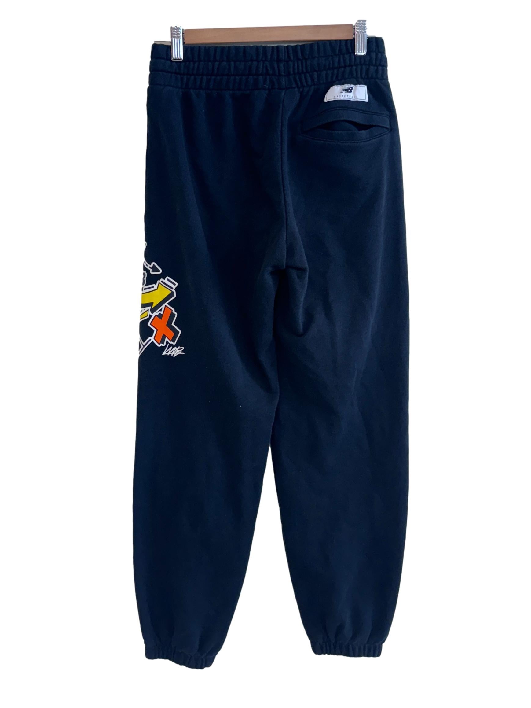 Black Graphic Sweatpants