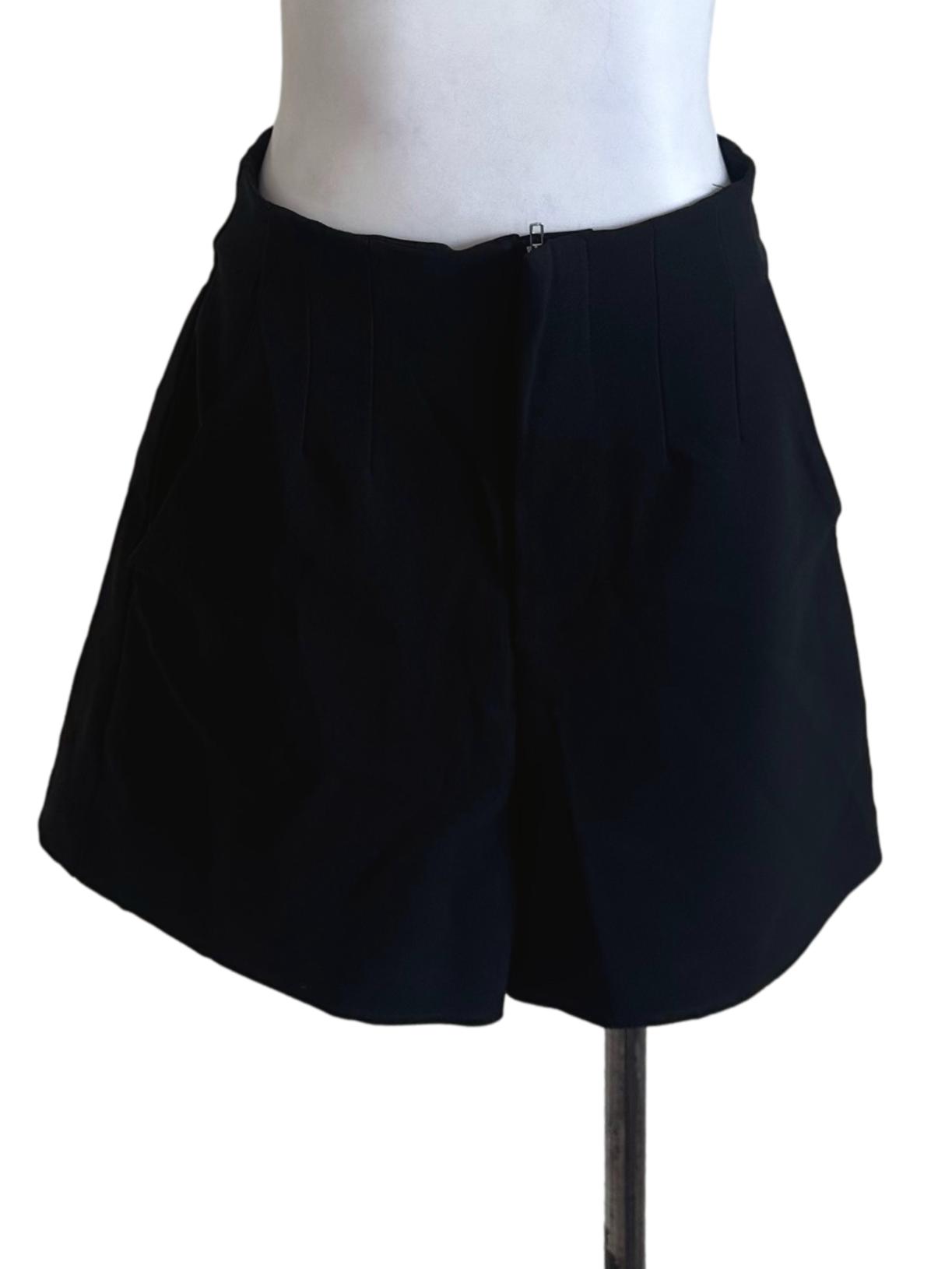 Black Plain Shorts