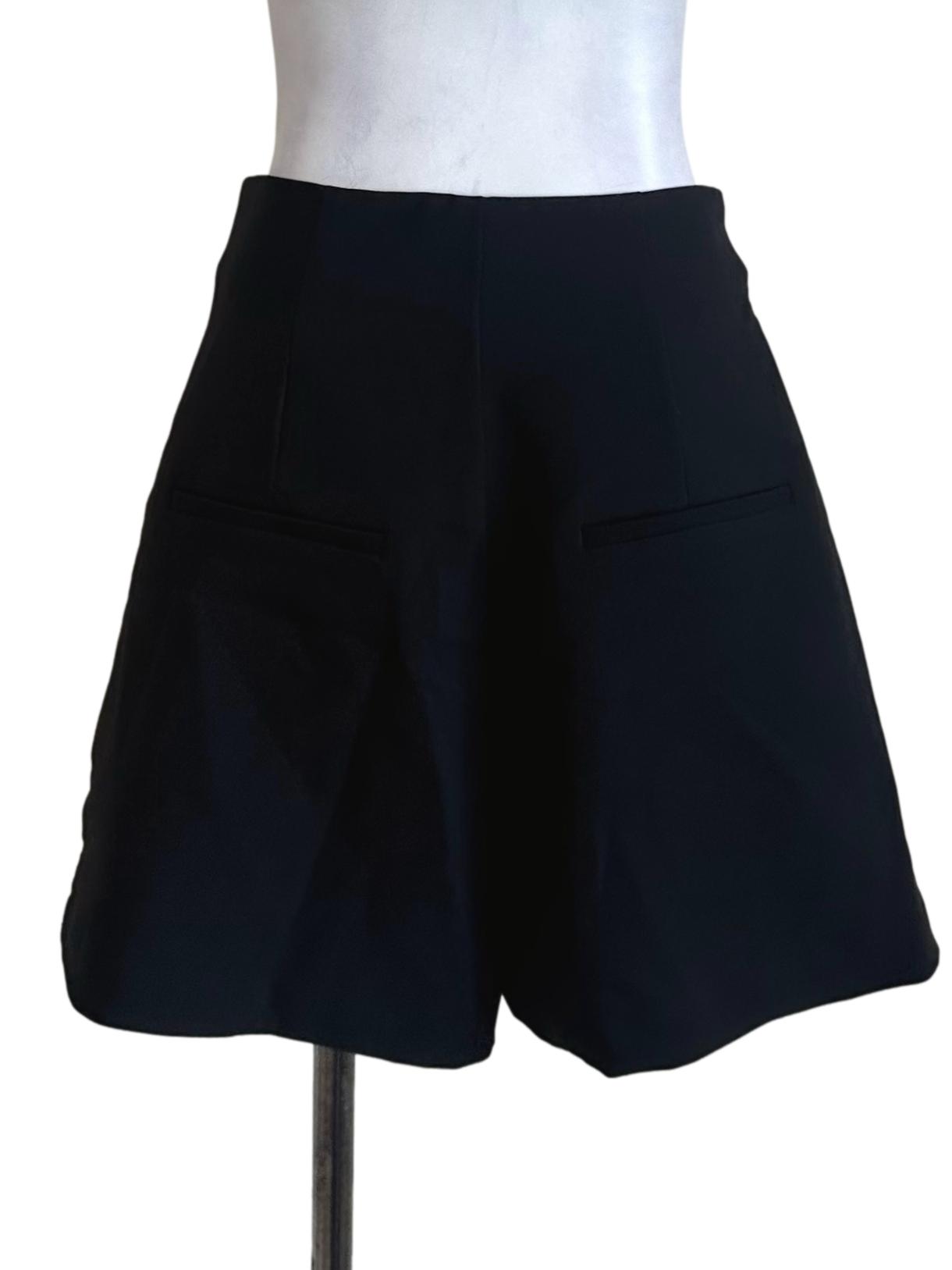 Black Plain Shorts