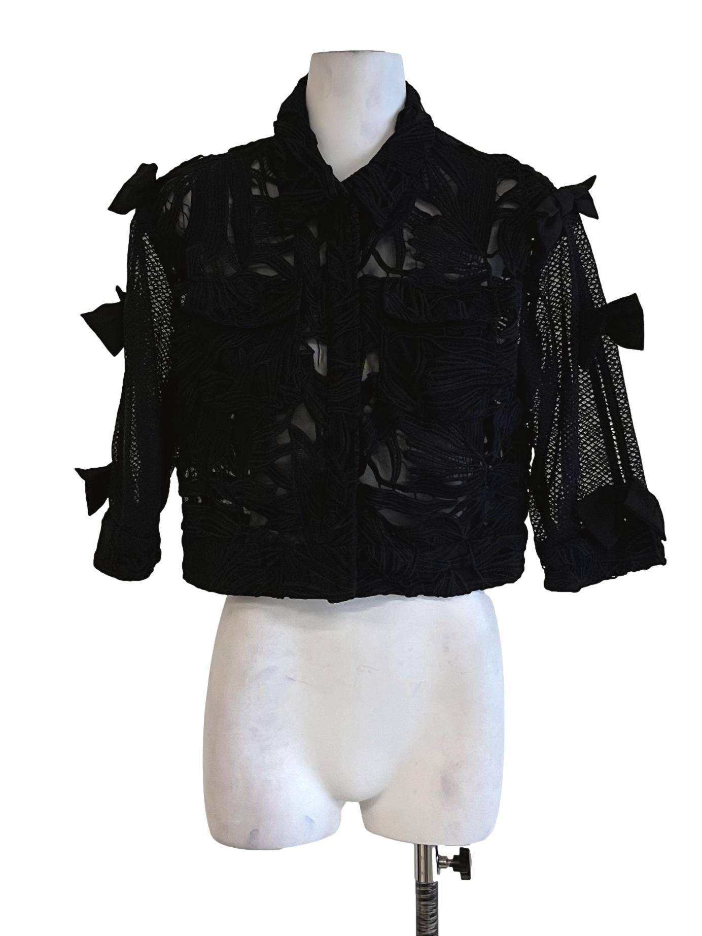 Black Lace Blouse