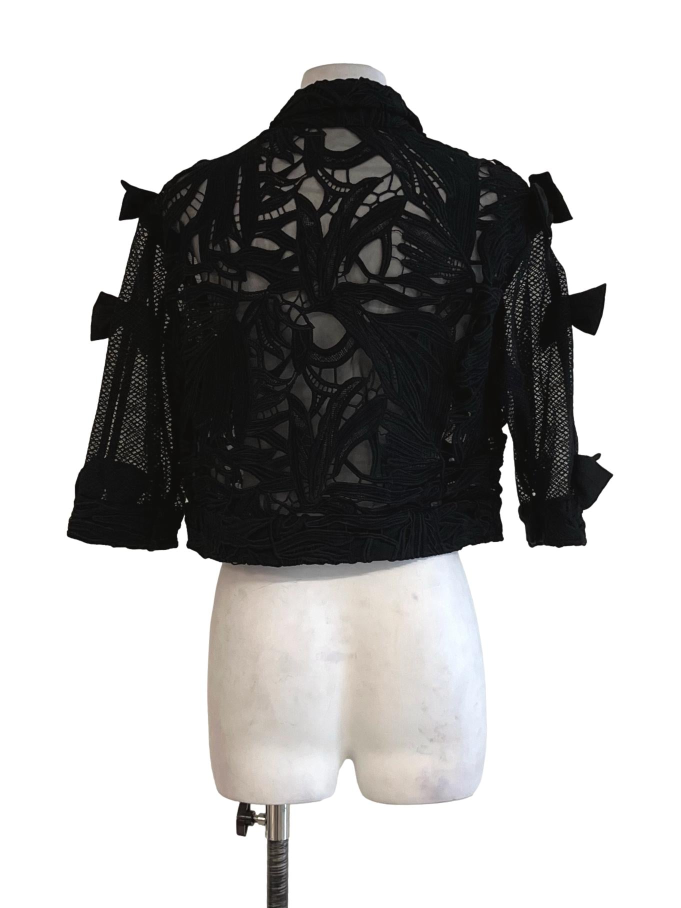 Black Lace Blouse
