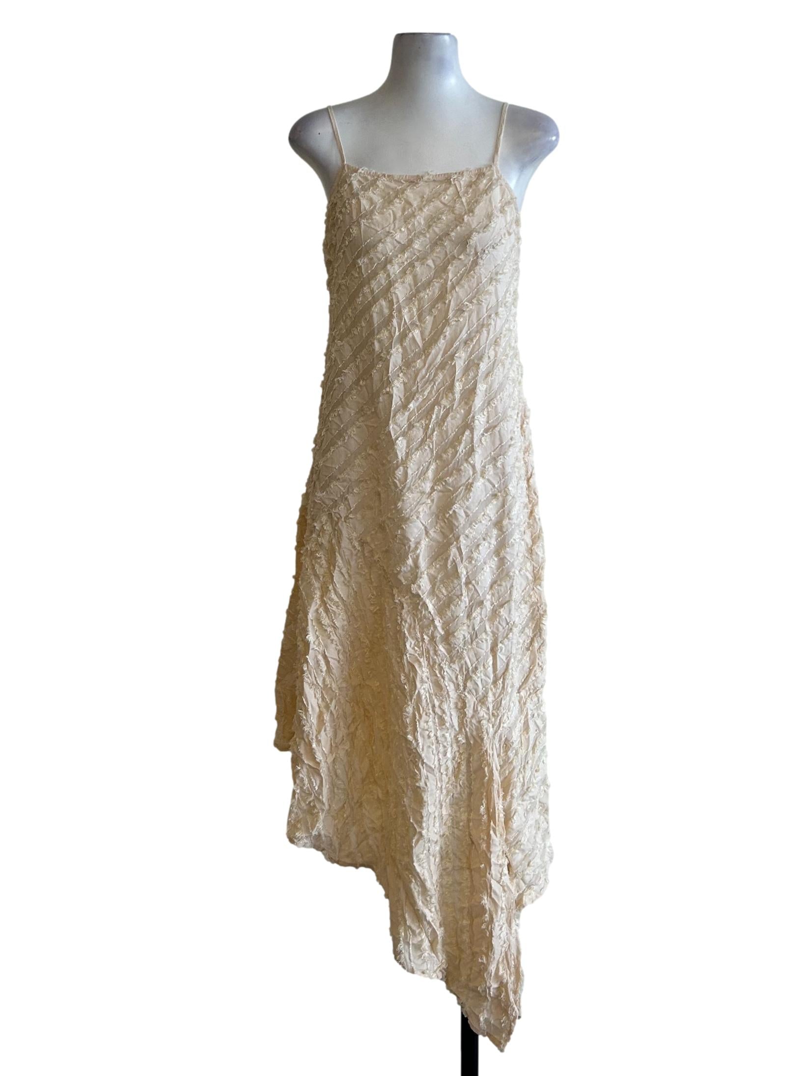 Cream Asymmetrical Dress