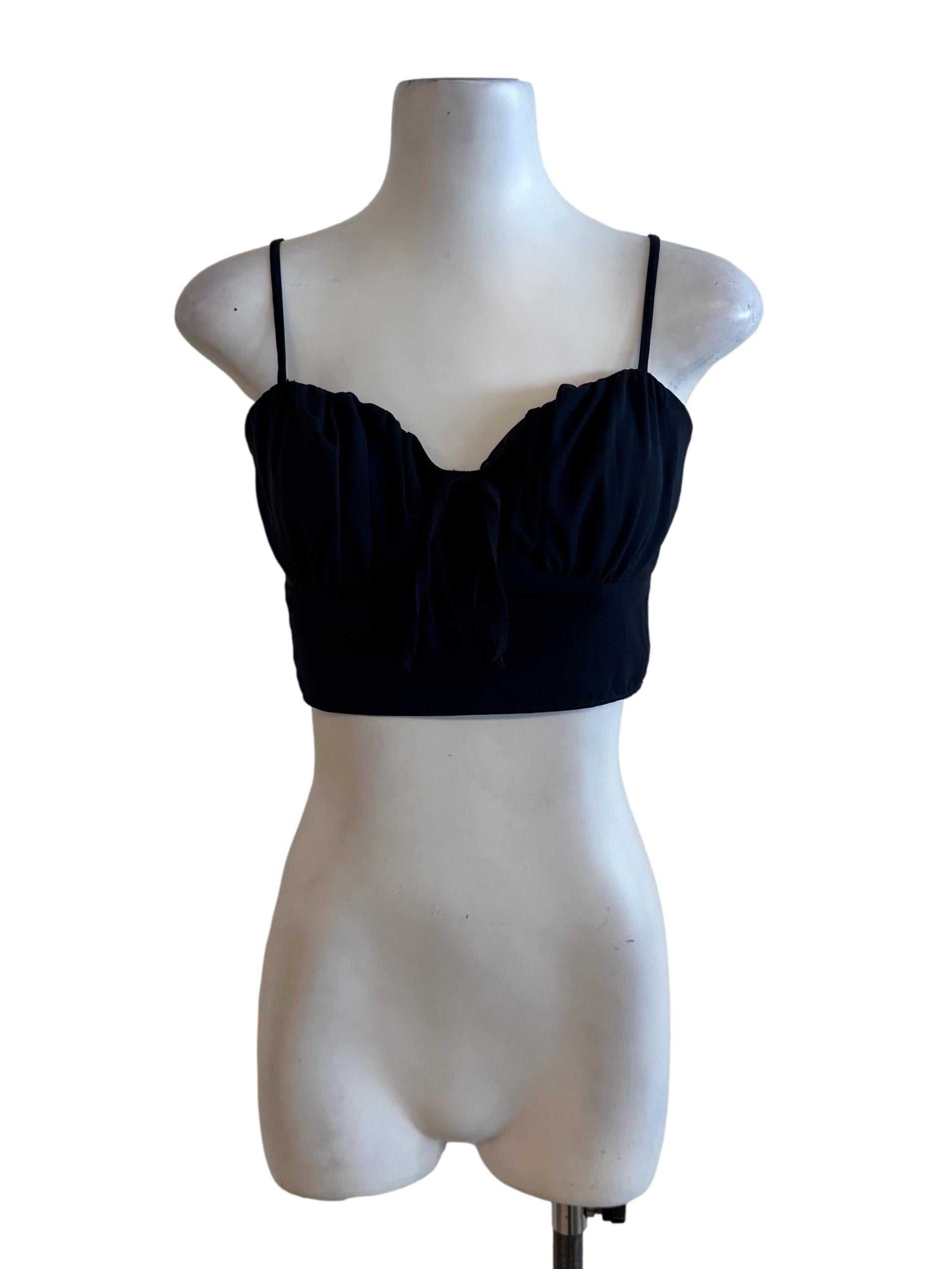 Midnight Blue Sweetheart Top