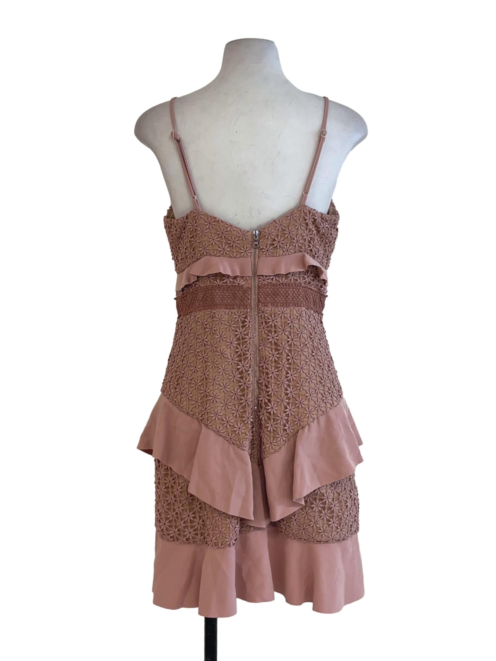 Blush Pink Lace Babydoll Dress