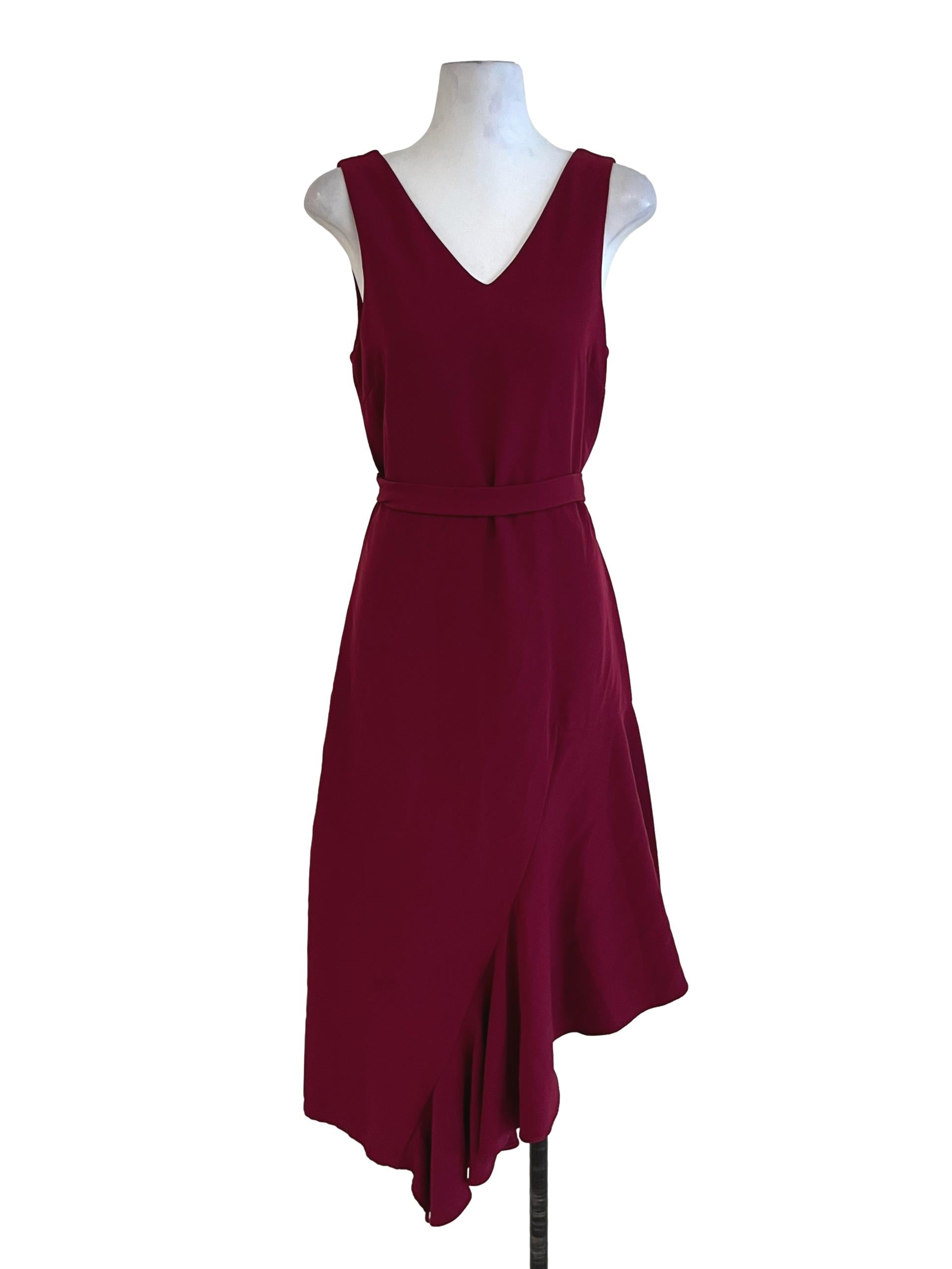 Jam Purple V-Neckline Sheath Dress