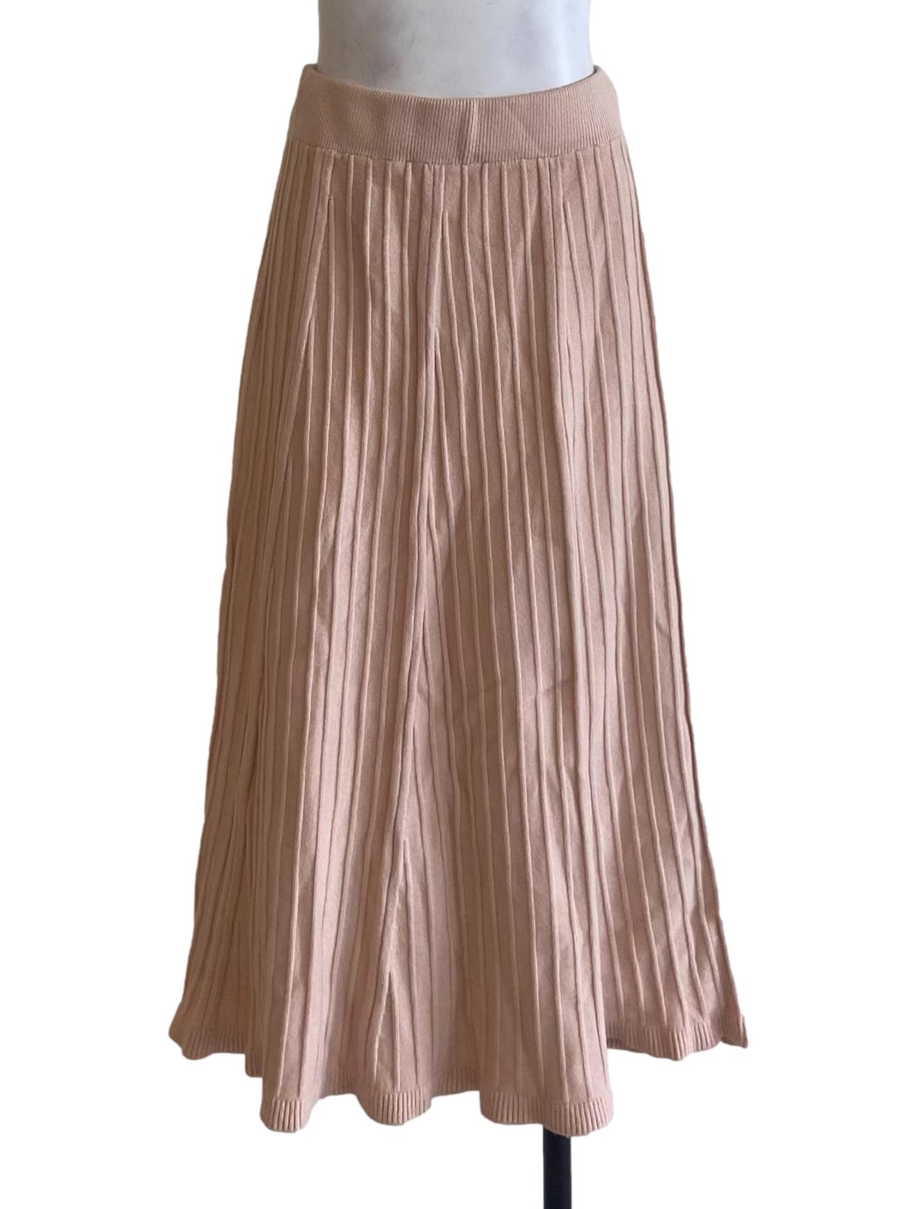 Rose Pink Stripe Line Skirts