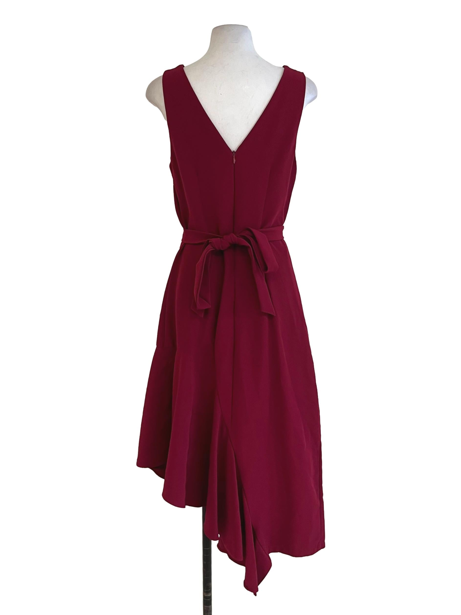 Jam Purple V-Neckline Sheath Dress