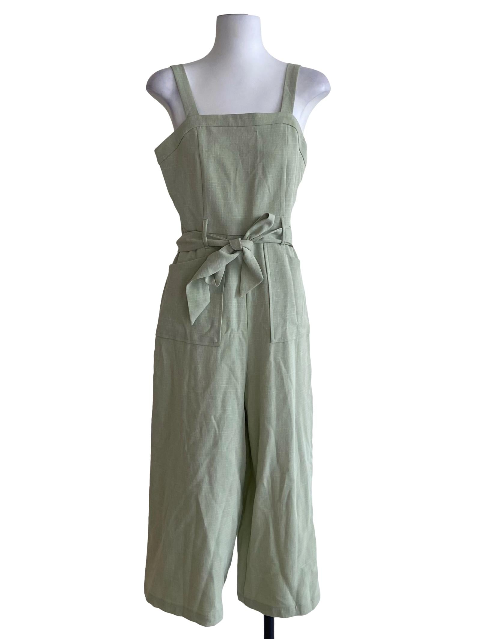 Green Sleeveless Romper