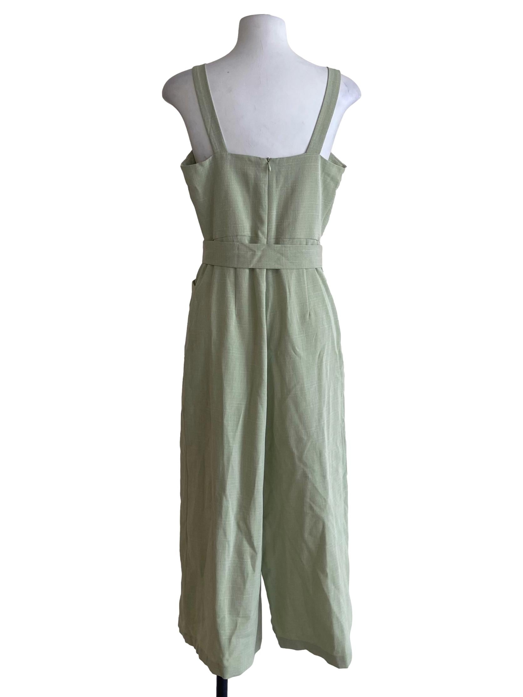 Green Sleeveless Romper