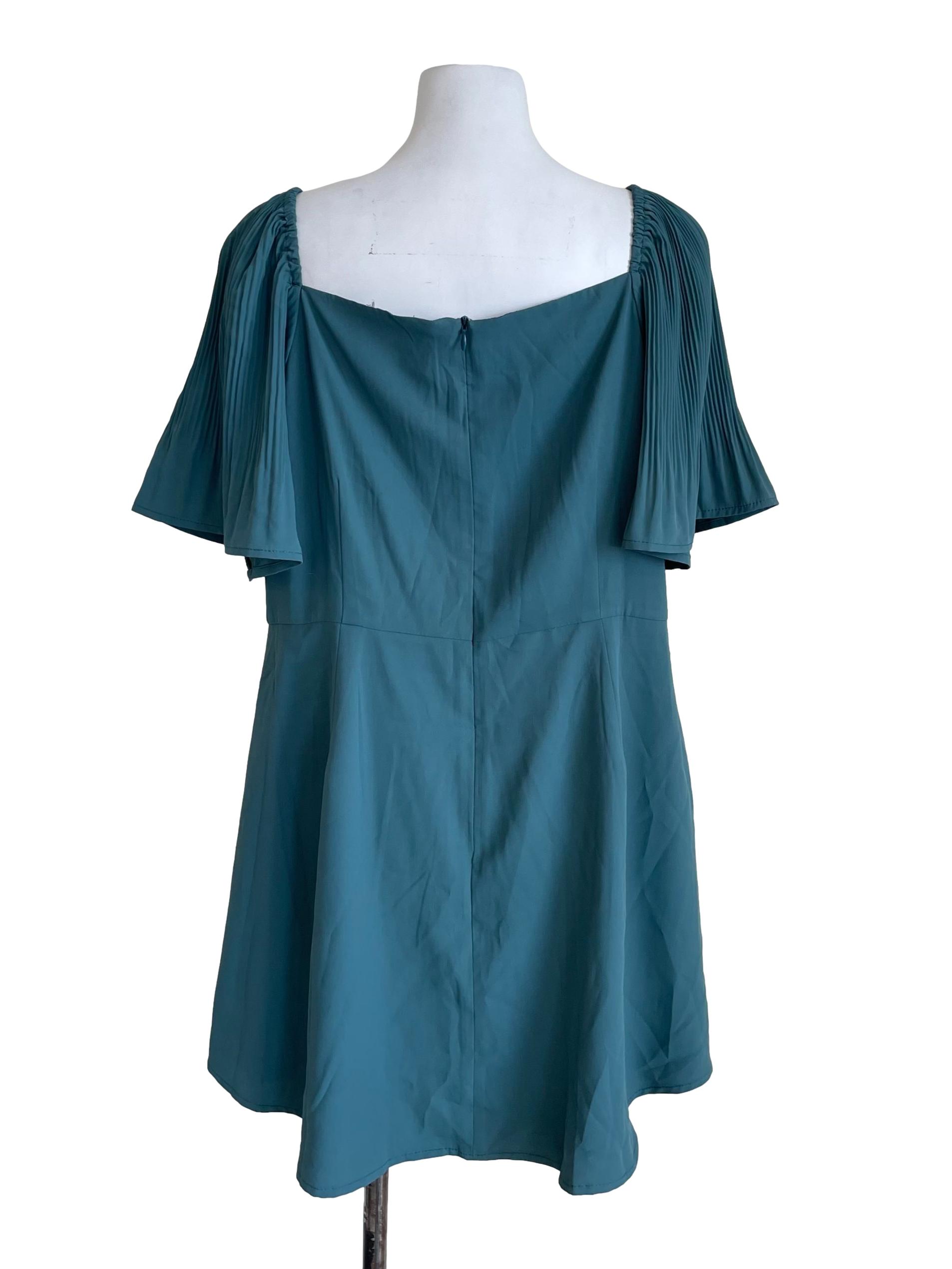 Ocean Butterfly Sleeves A-Line Dress
