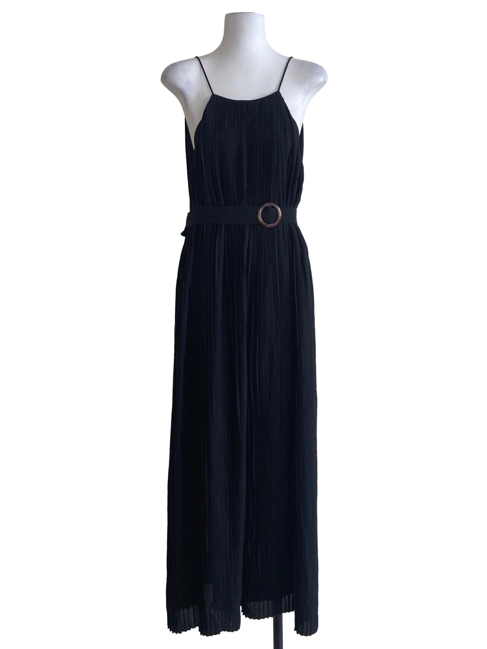 Black Accordion Jumpsuit