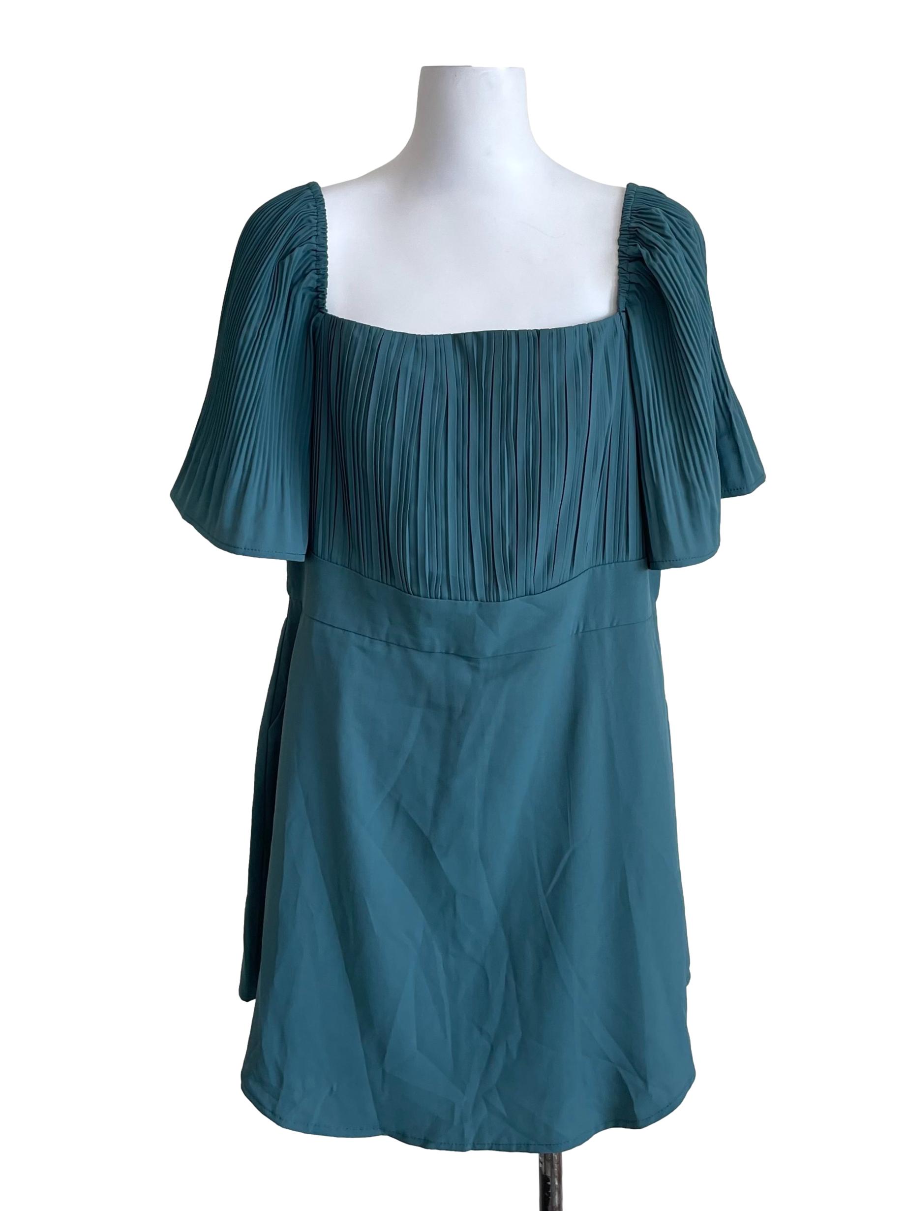 Ocean Butterfly Sleeves A-Line Dress