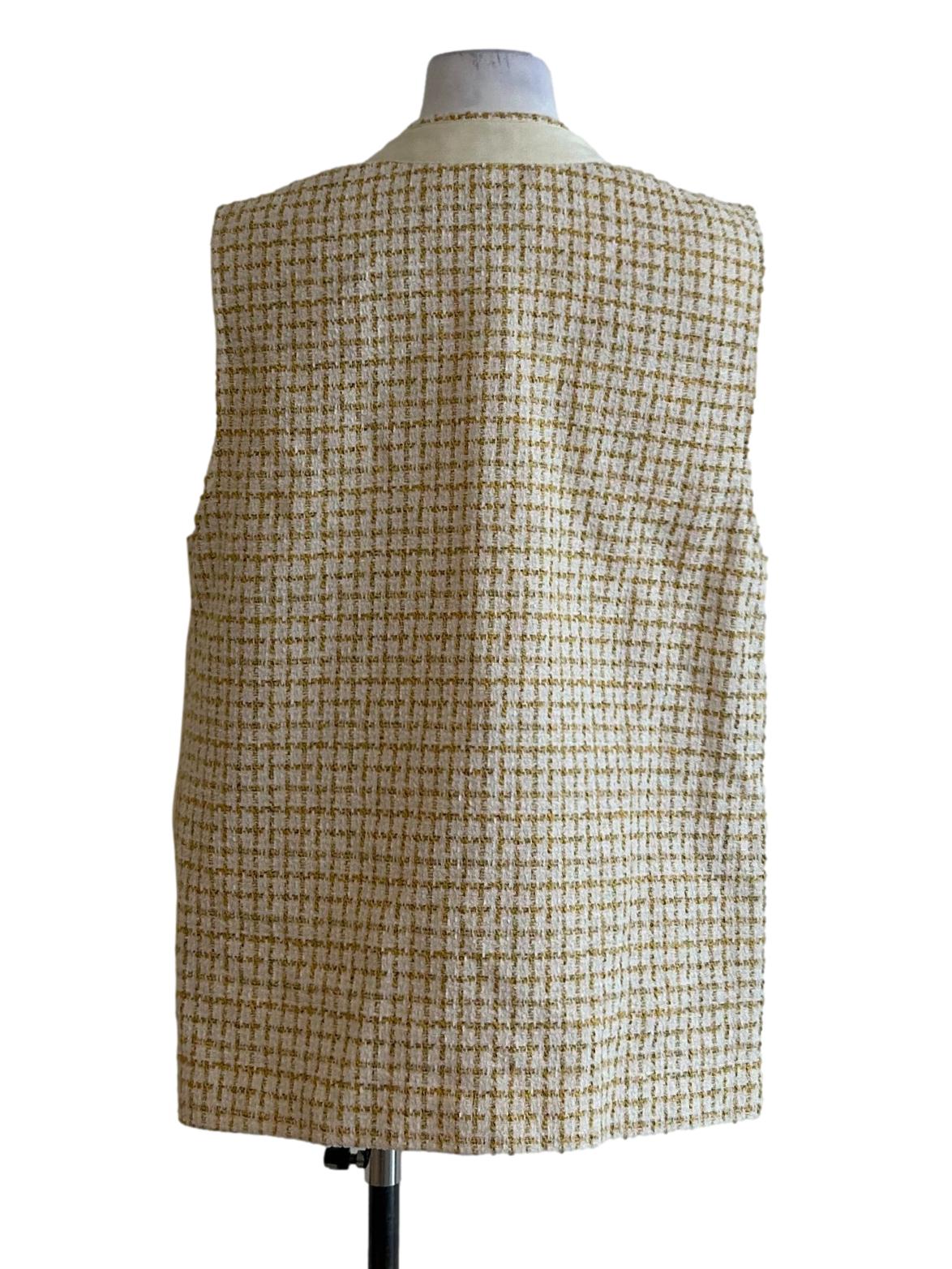 Yellow Tweed Vest