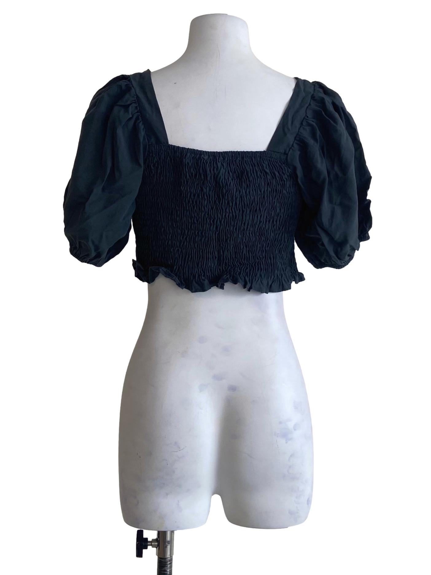Lead Grey Crop Top