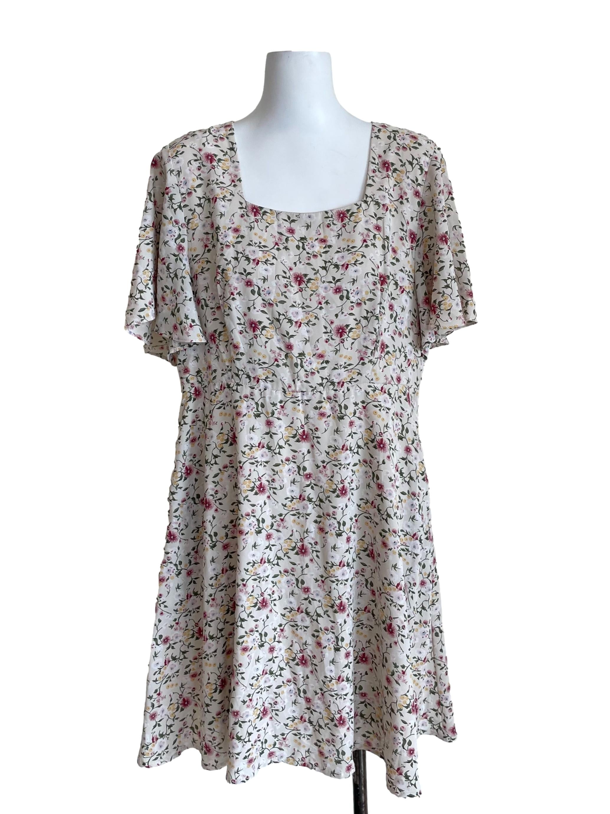 Alabaster Floral A-Line Dress
