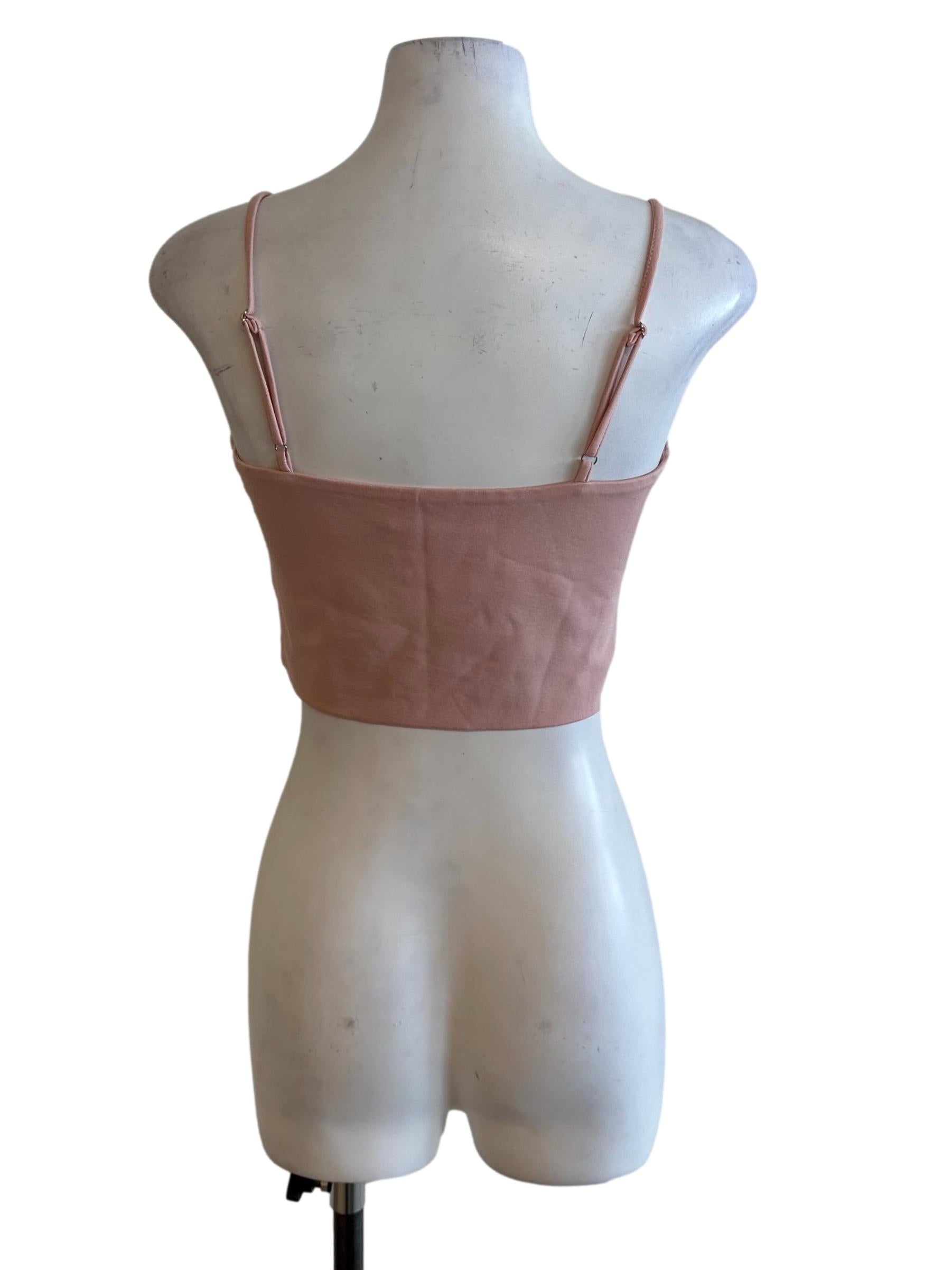 Dusty Pink Square Neck Top