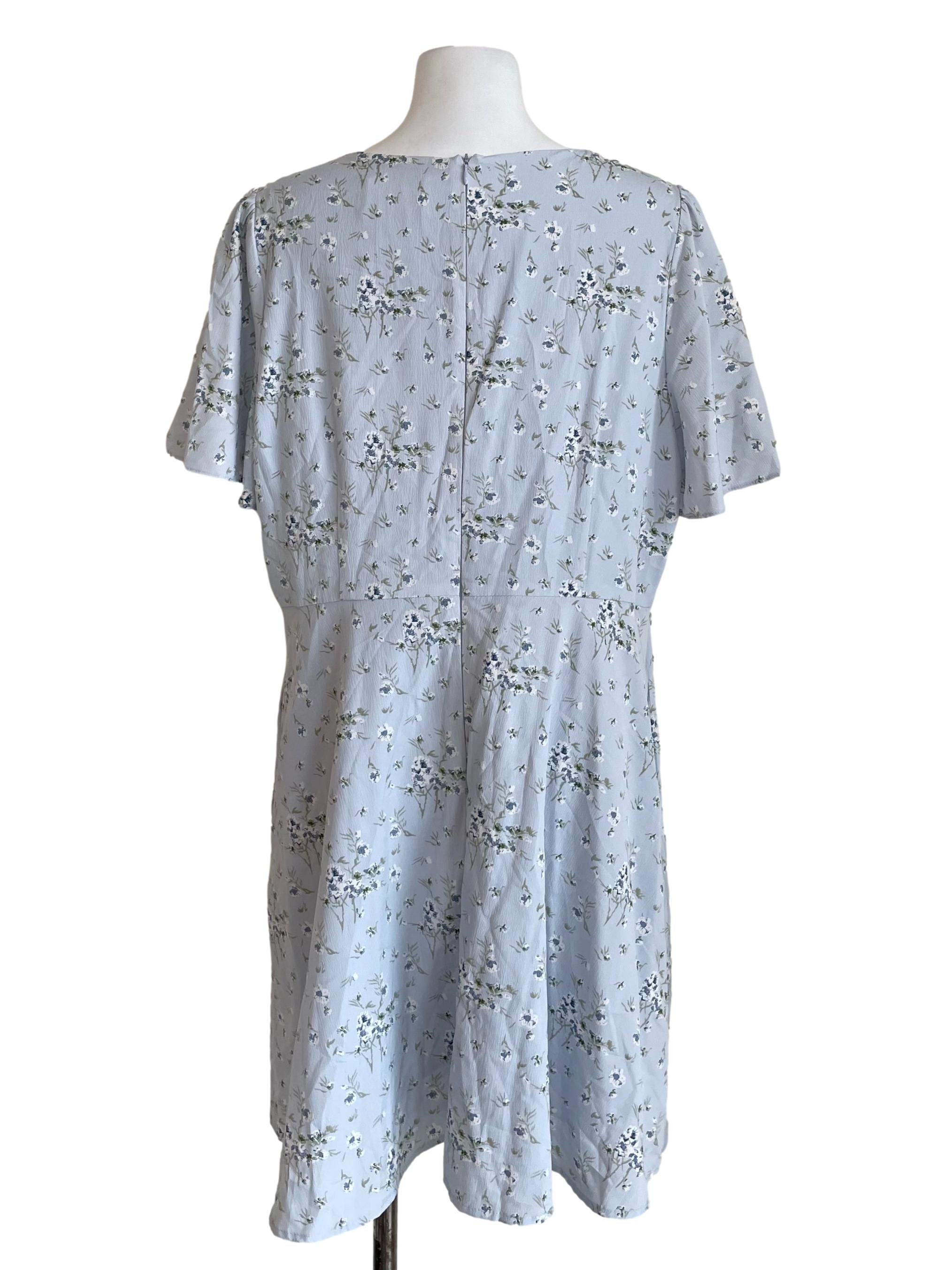 Pastel Blue Floral Sundress