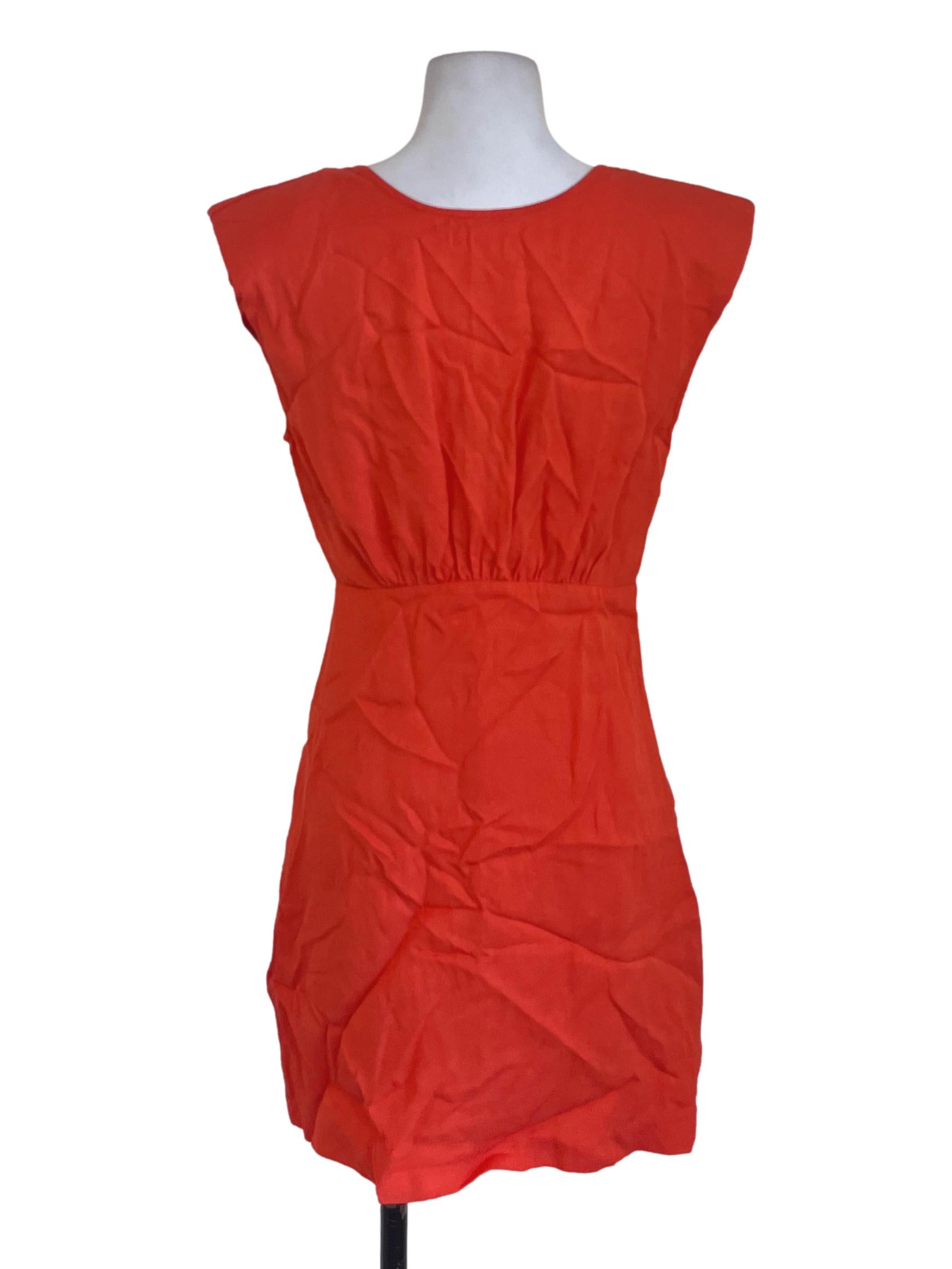 Tiger Orange Sleeveless Dress