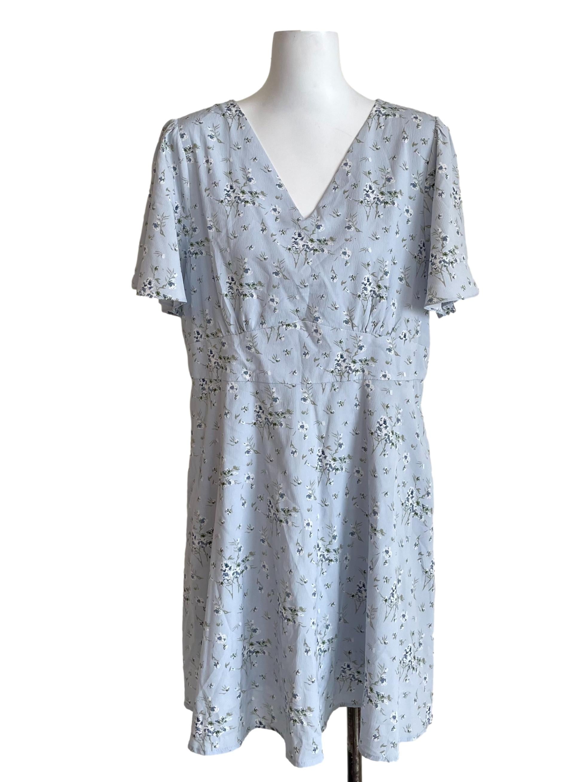 Pastel Blue Floral Sundress