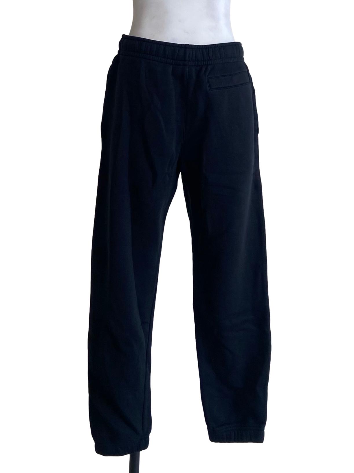 Black Twill Jogger Pants