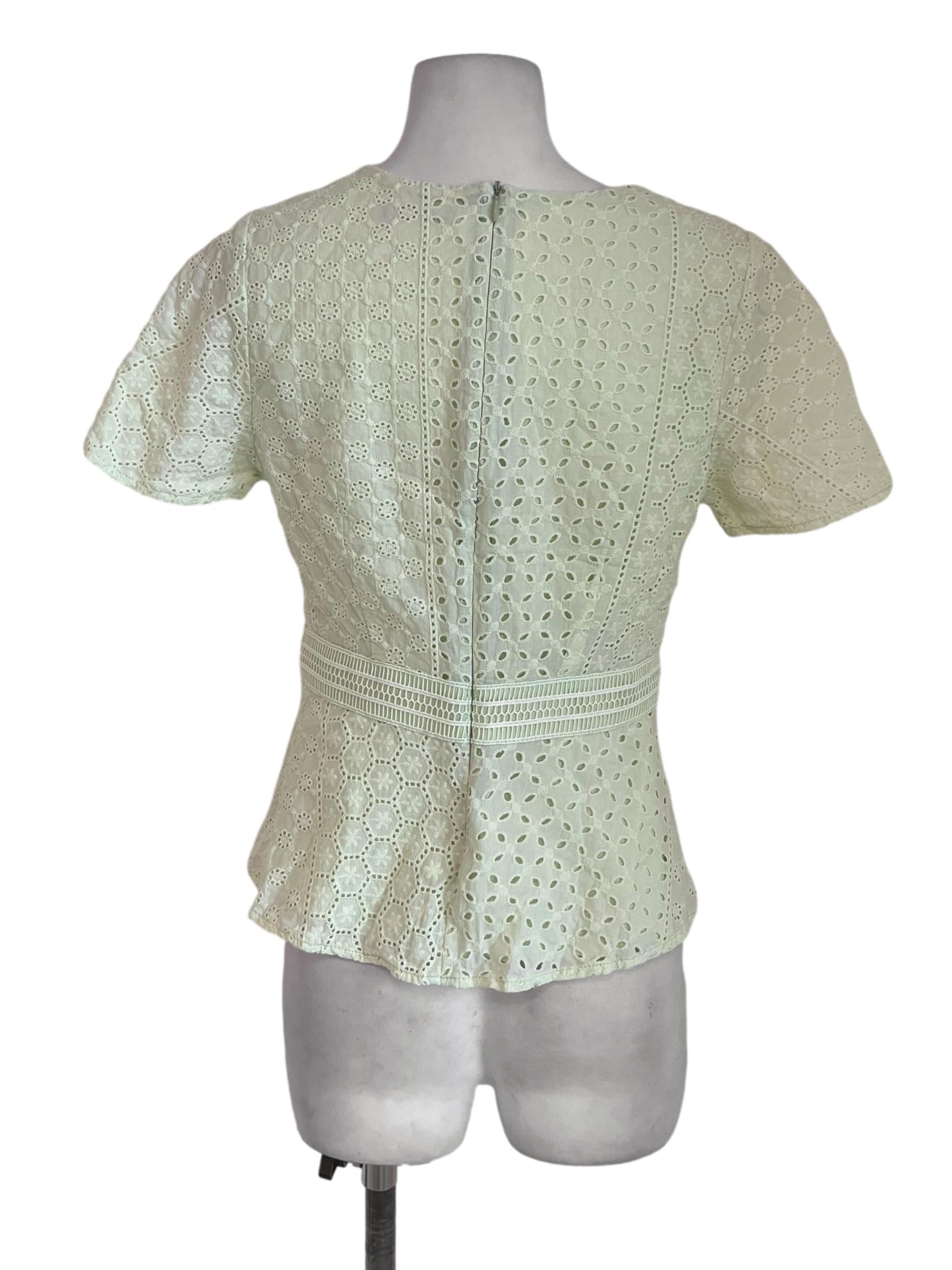 Lemon Yellow Embroided Blouse