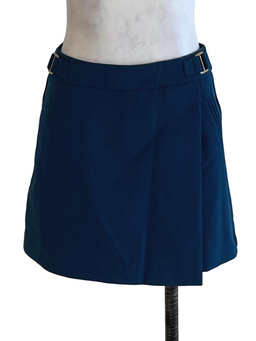 Aegean Blue High-Waisted Skort
