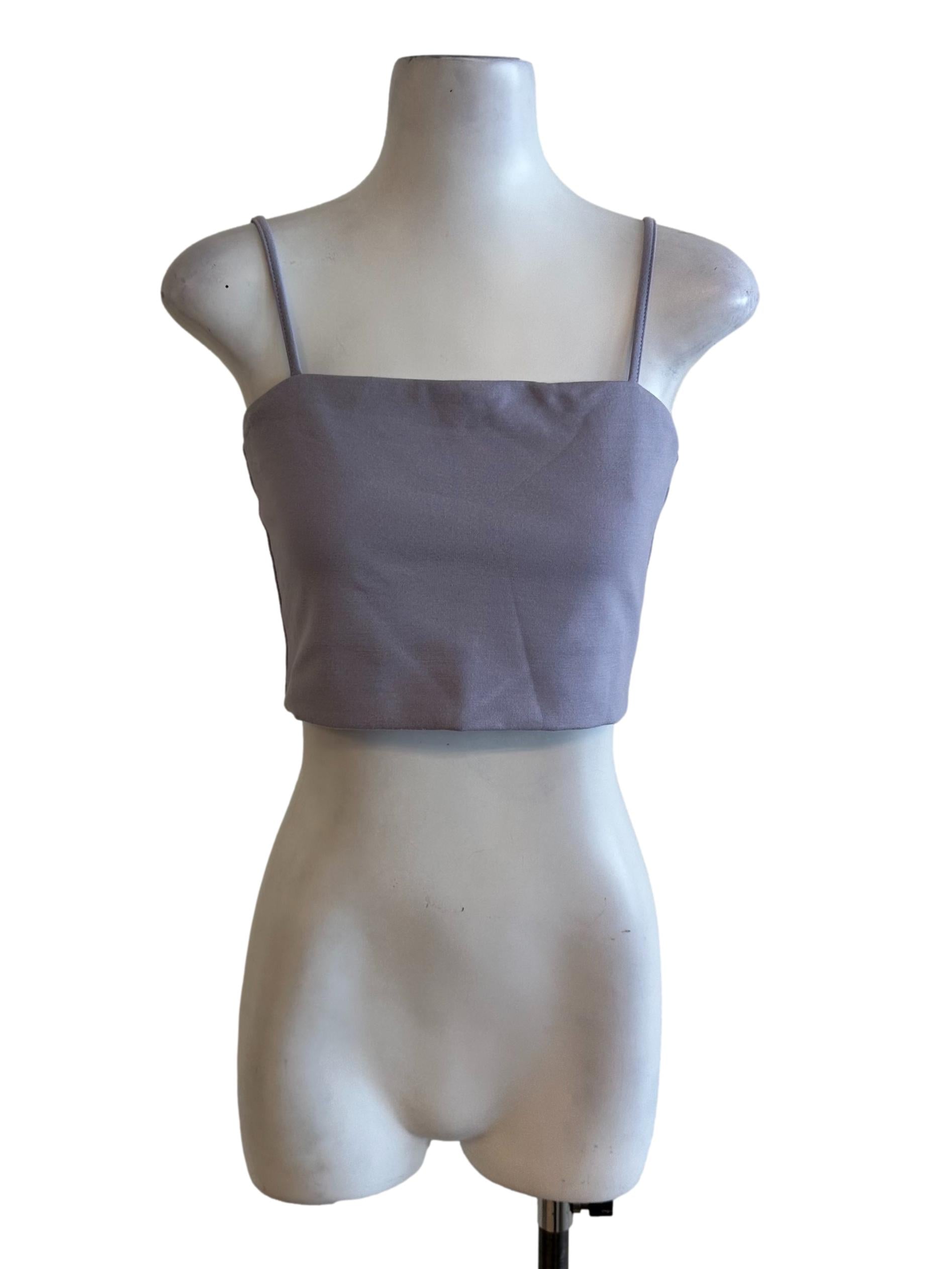 Dusty Purple Square Neck Top