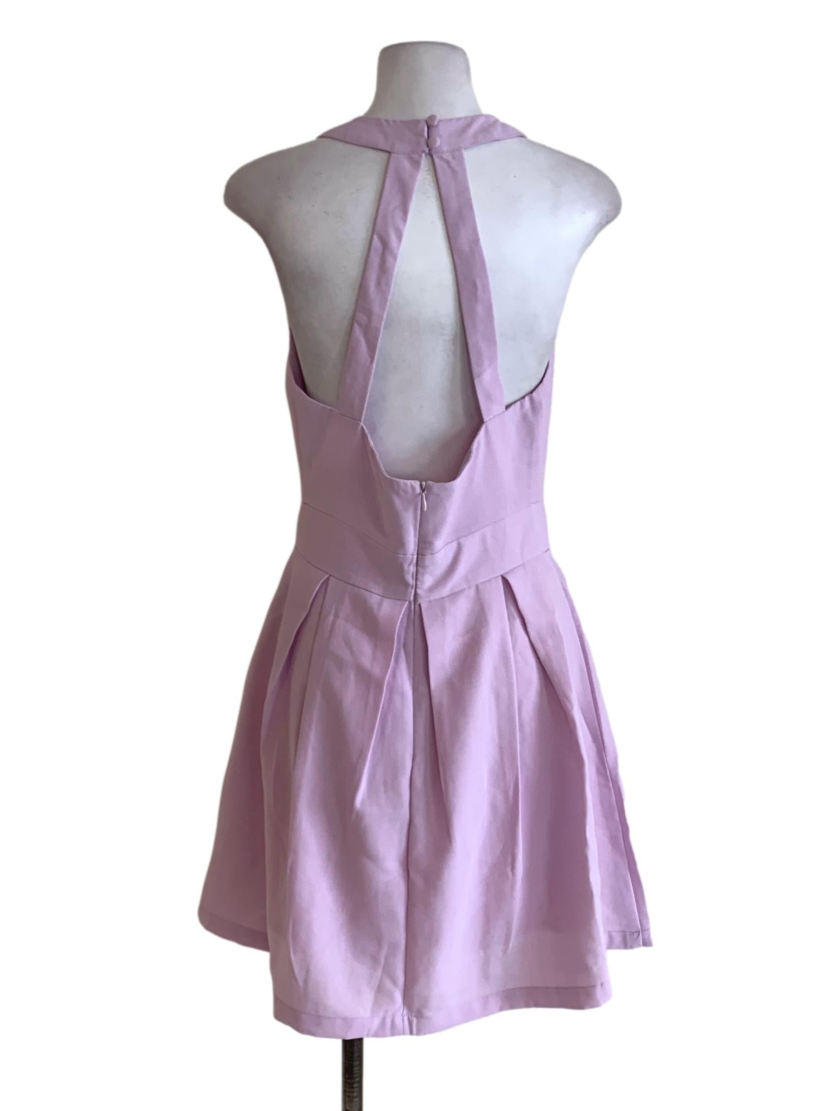 Periwinkle Bateau Neckline A-Line Dress