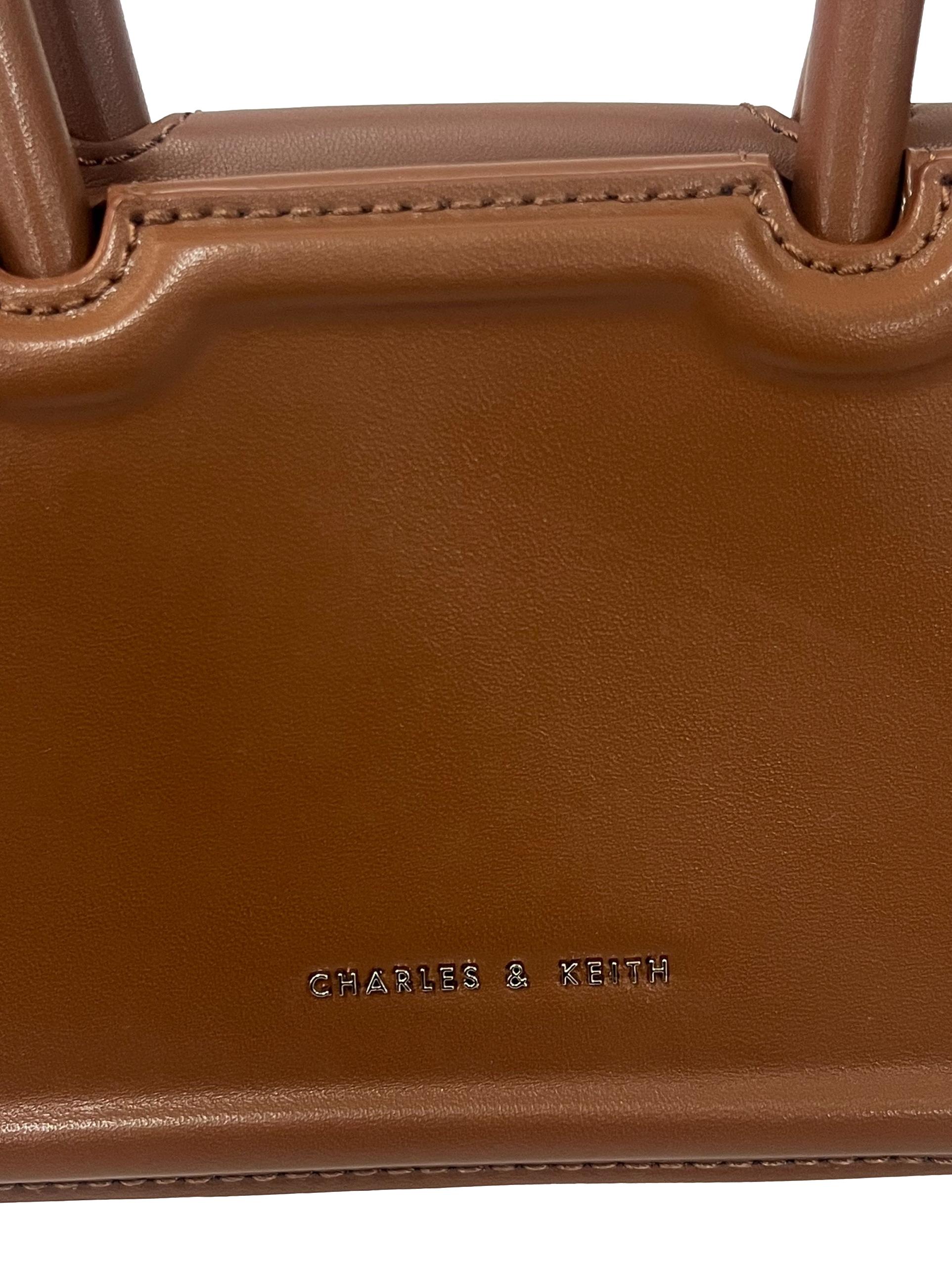 Brown Mini Handbag With Detachable Straps