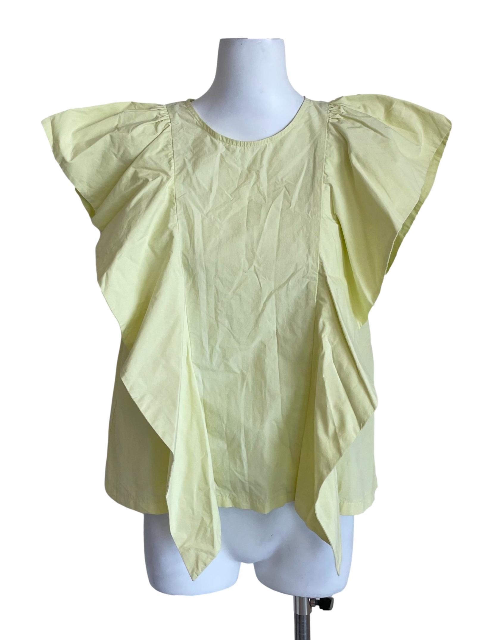 Lemon Triangle Ruffles Top