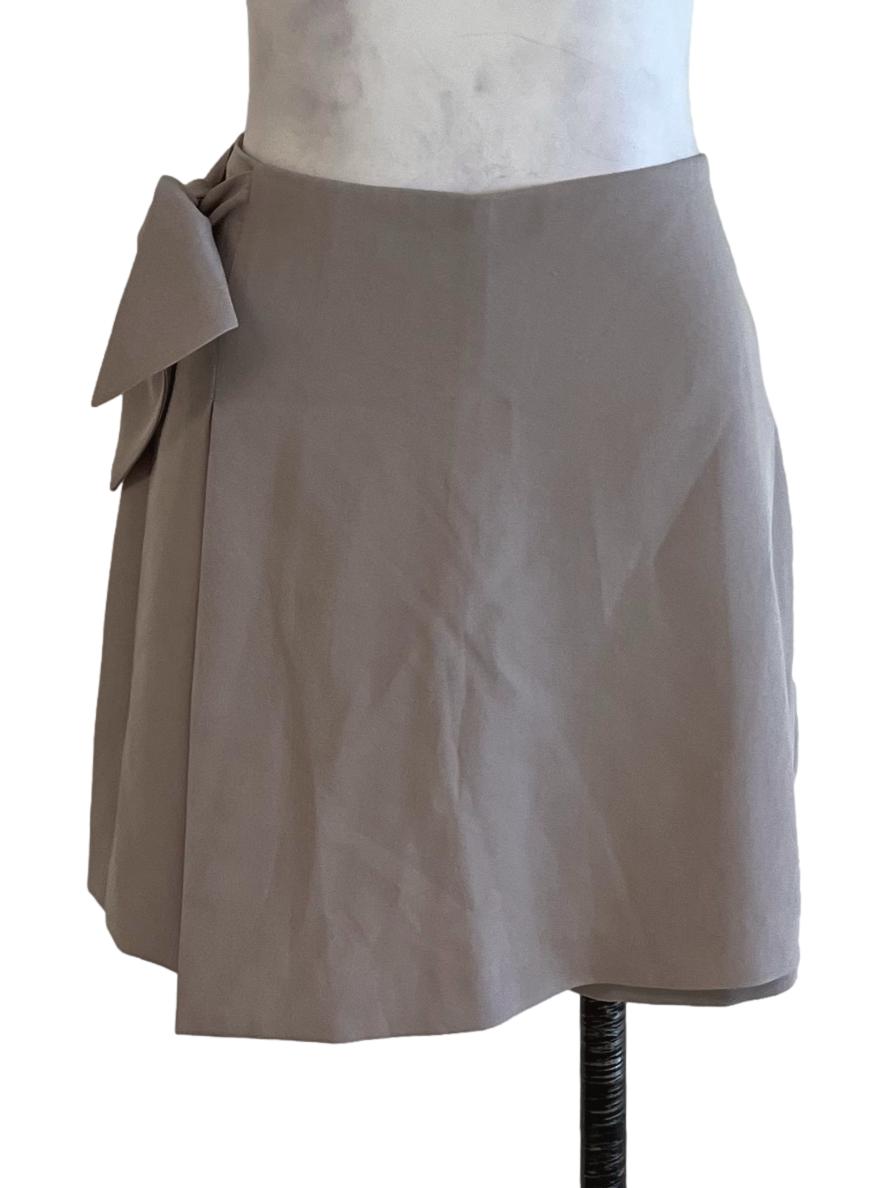 Bone Beige Plain Skort