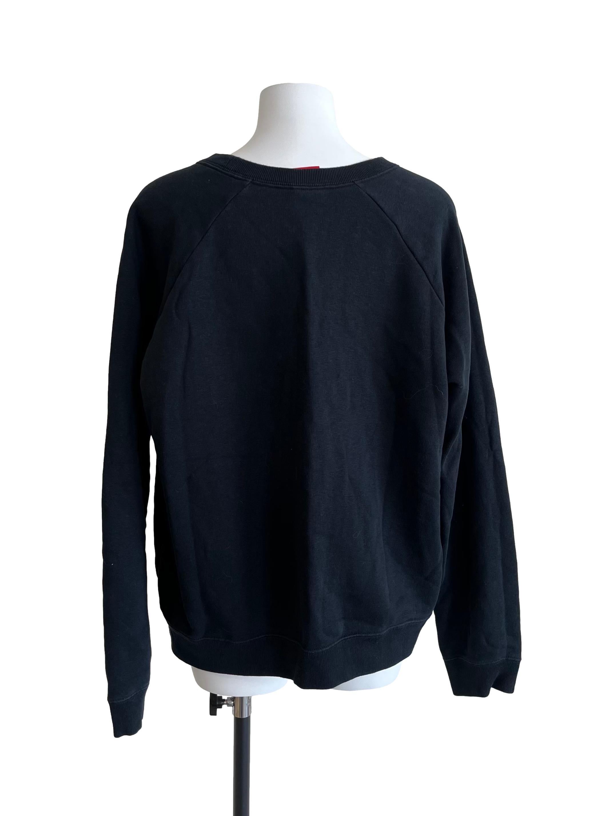 Ink Black Oversized Sweatshirt