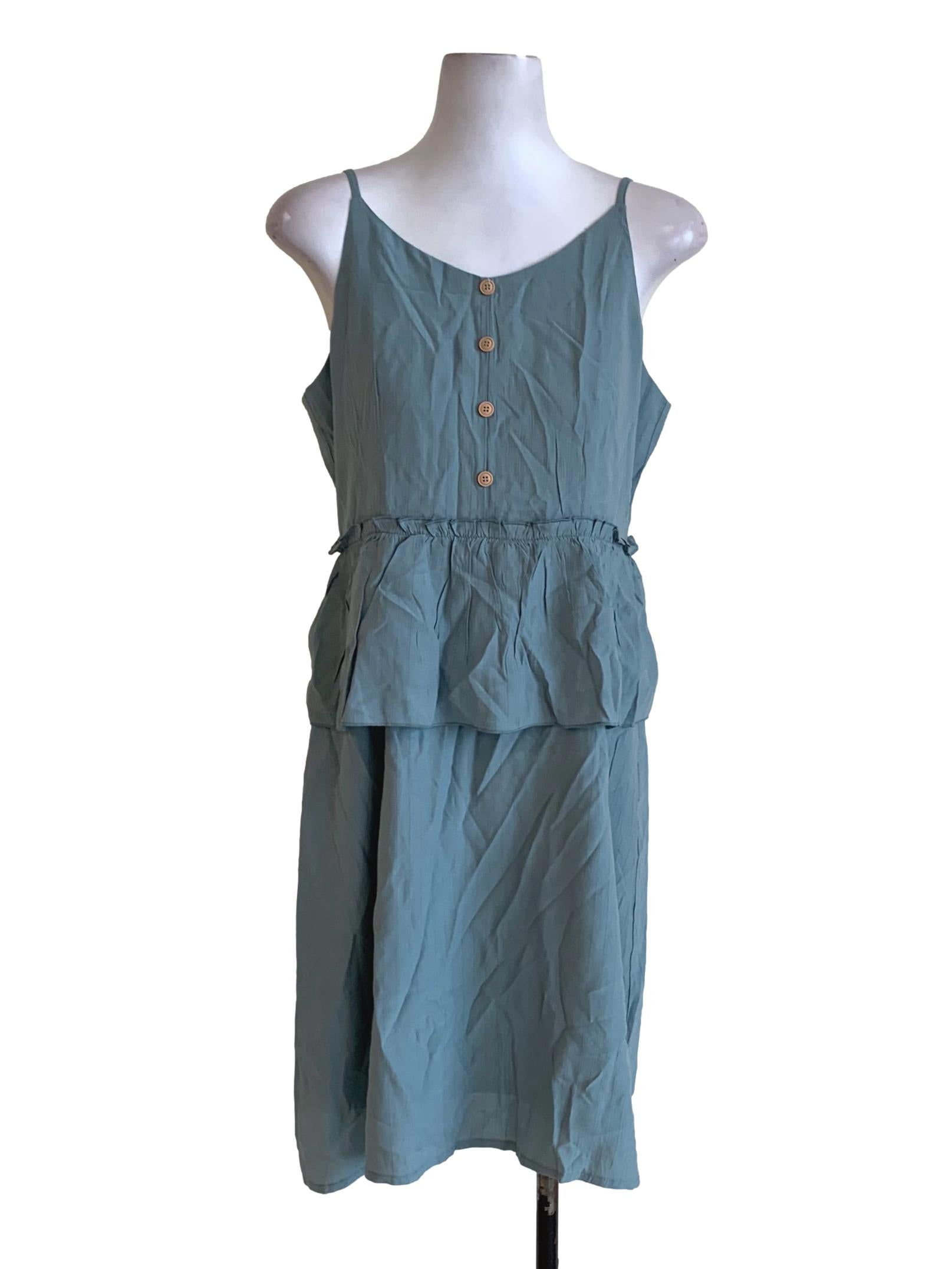 Ocean Spaghetti Strap A-Line Dress