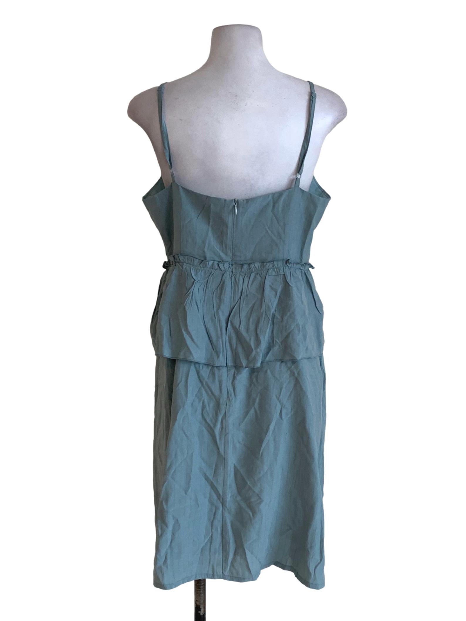 Ocean Spaghetti Strap A-Line Dress