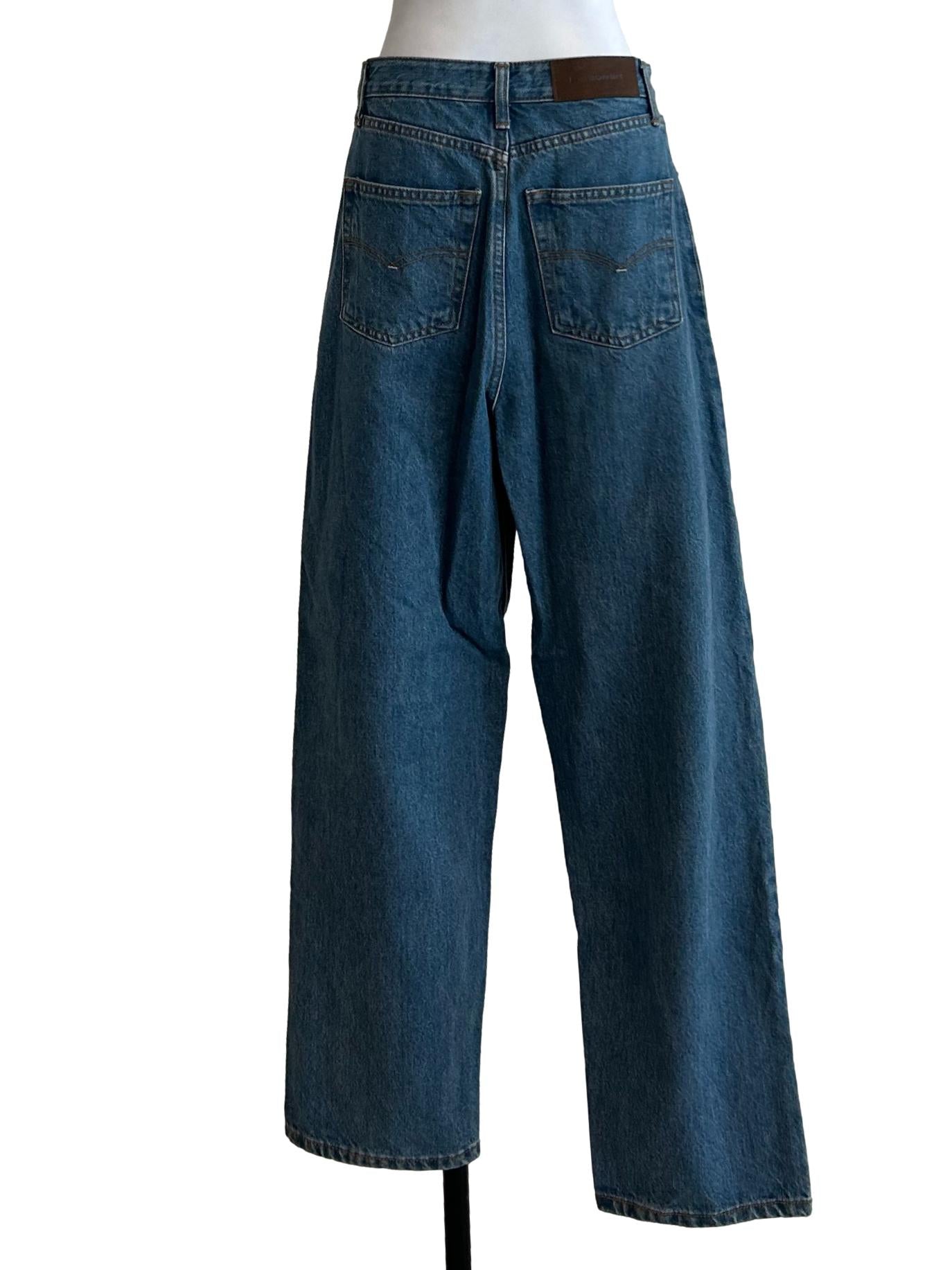Medium Blue Denim Mom Jeans