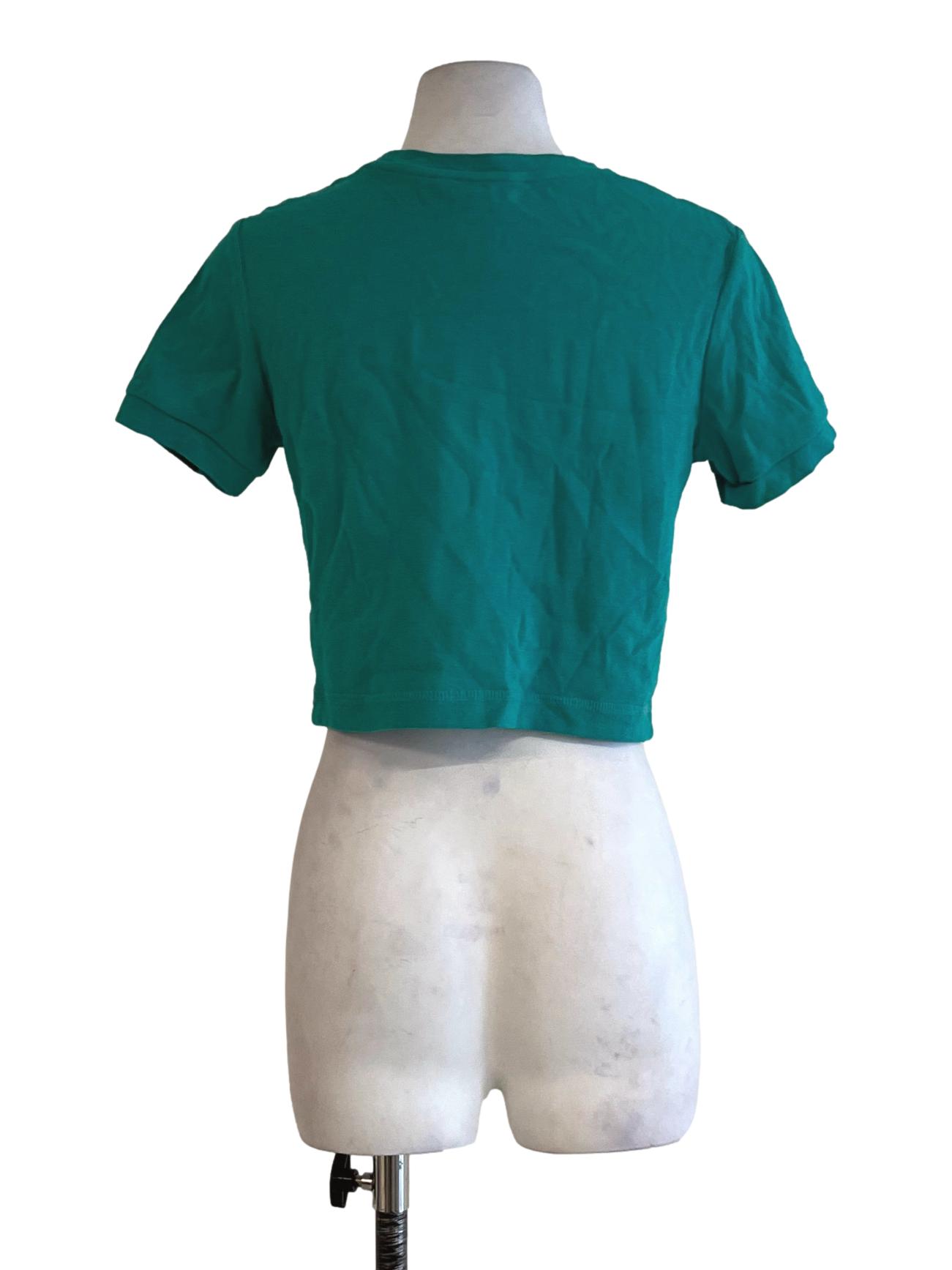 Mint Green Jewel Neckline T-Shirt