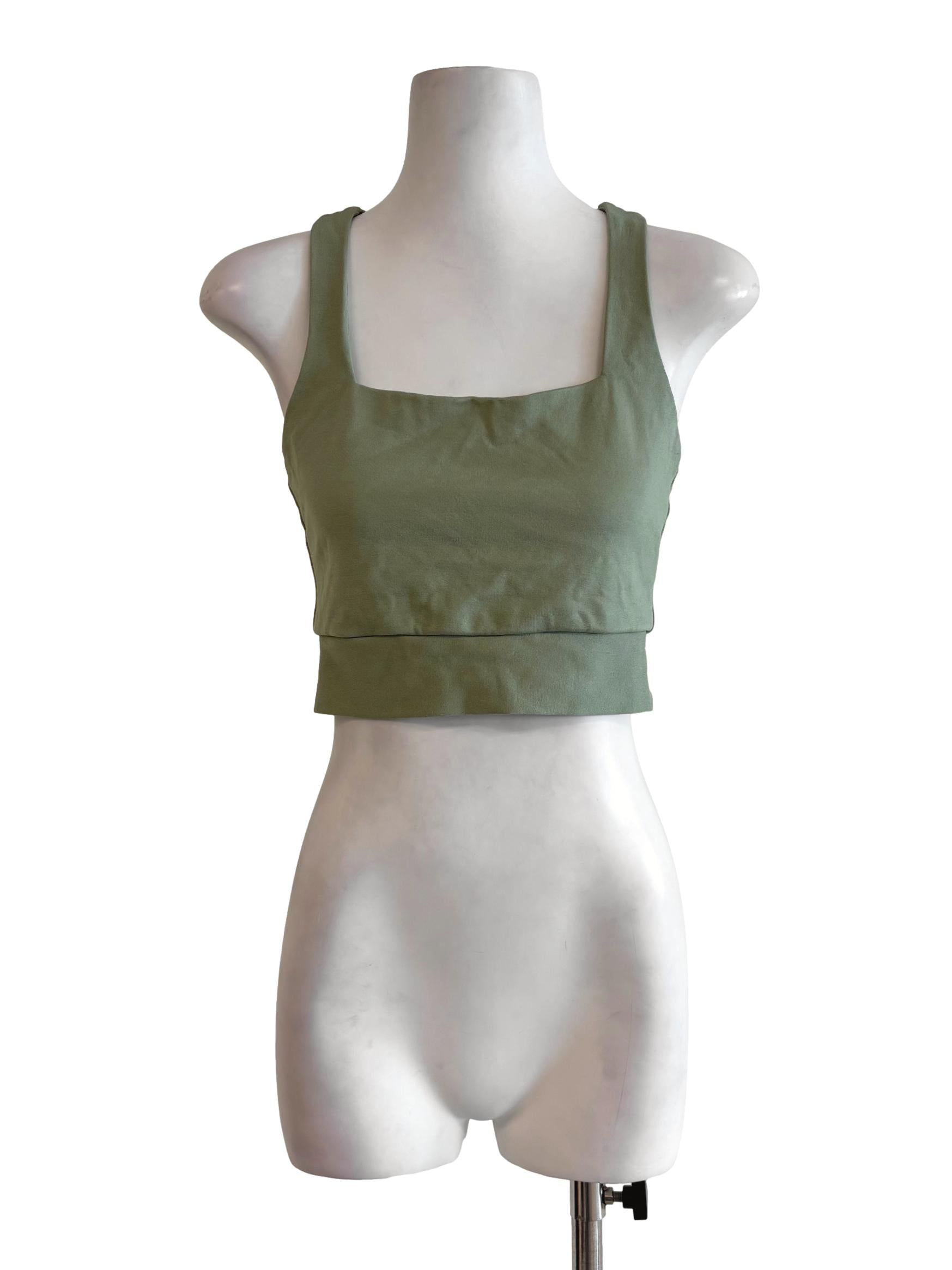 Sage Green Cropped Tank Top LB