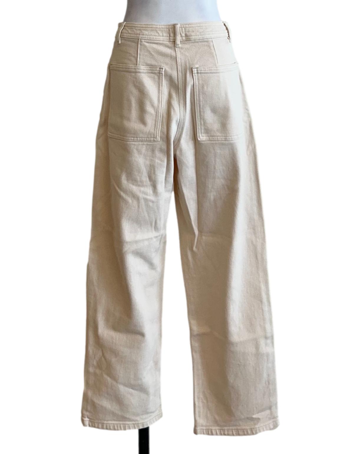 Cream Denim Mom Jeans