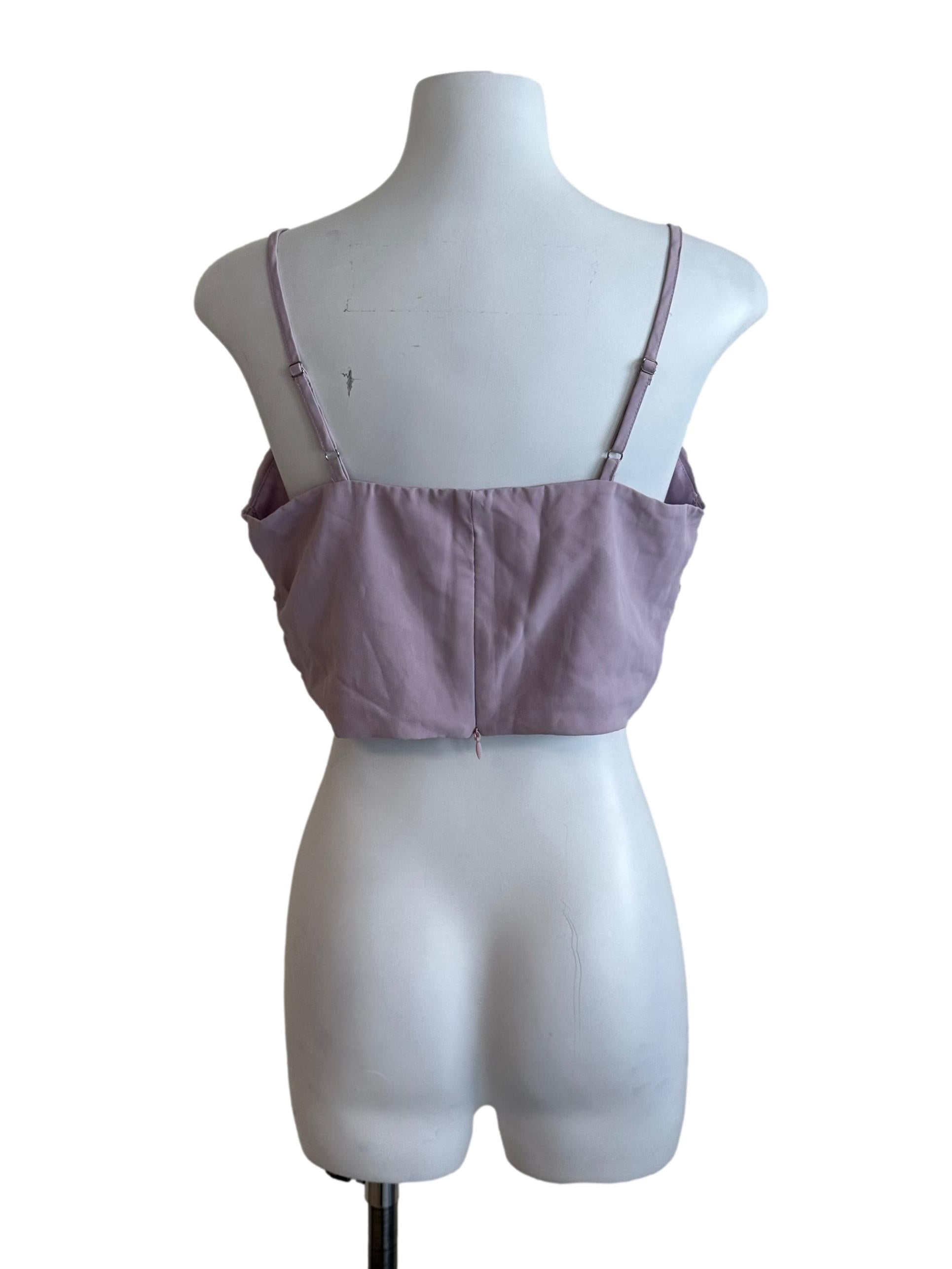 Lilac Purple Ruched Top