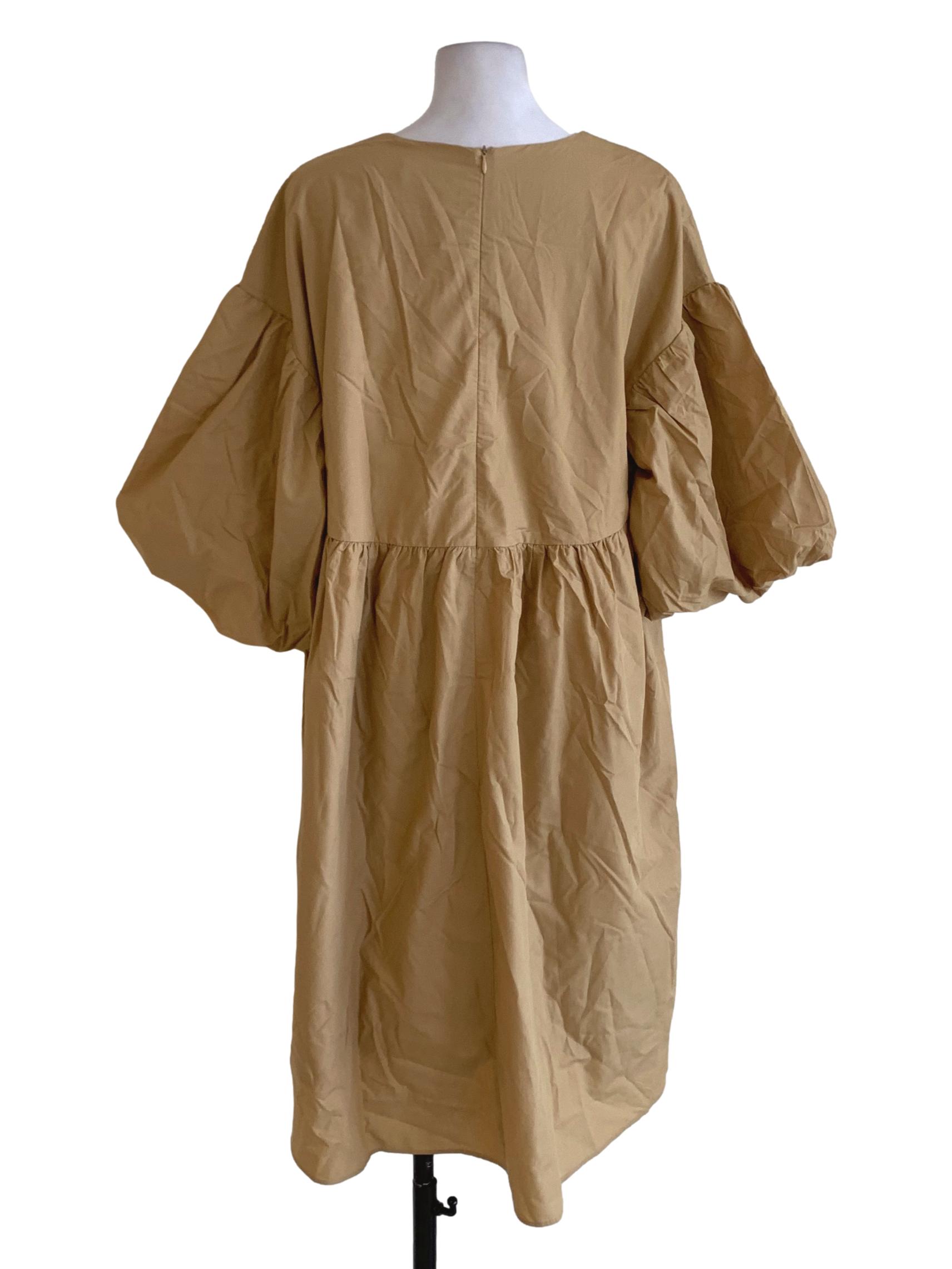 Medallion V-Neckline Empire Dress