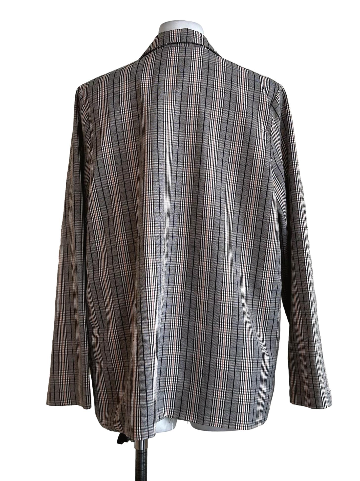 Cedar Brown Tattersall Pattern Blazers
