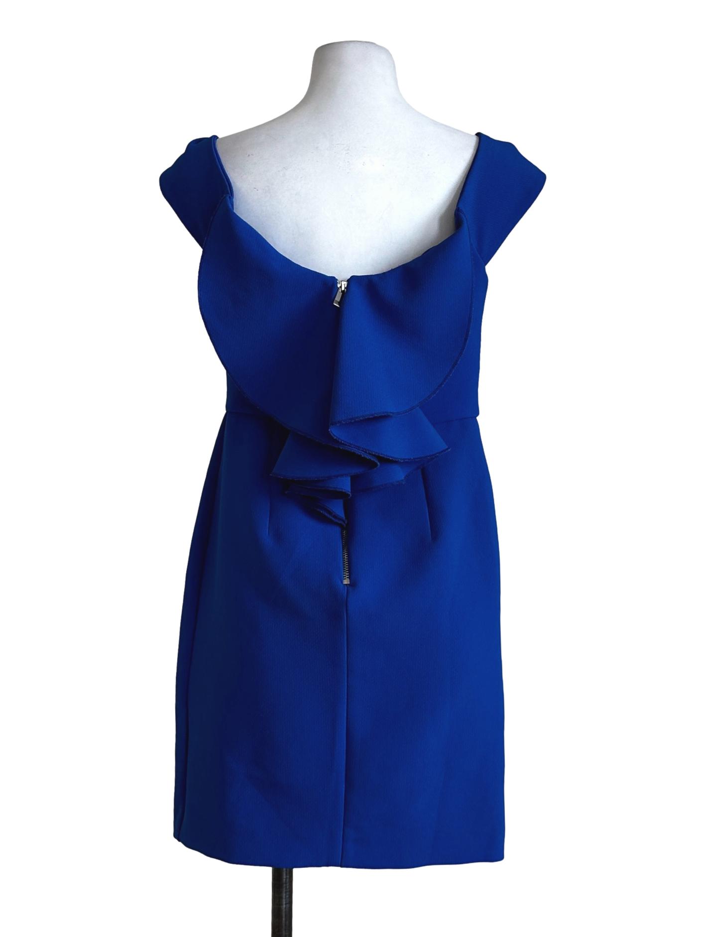Cobalt Blue Plain Mini Dress