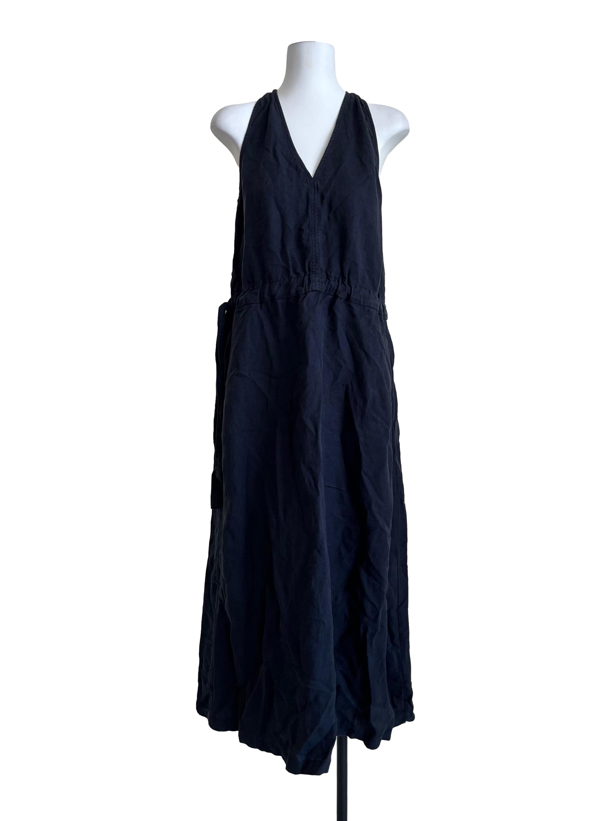 Denim Blue Relaxed Waist Maxi Dress