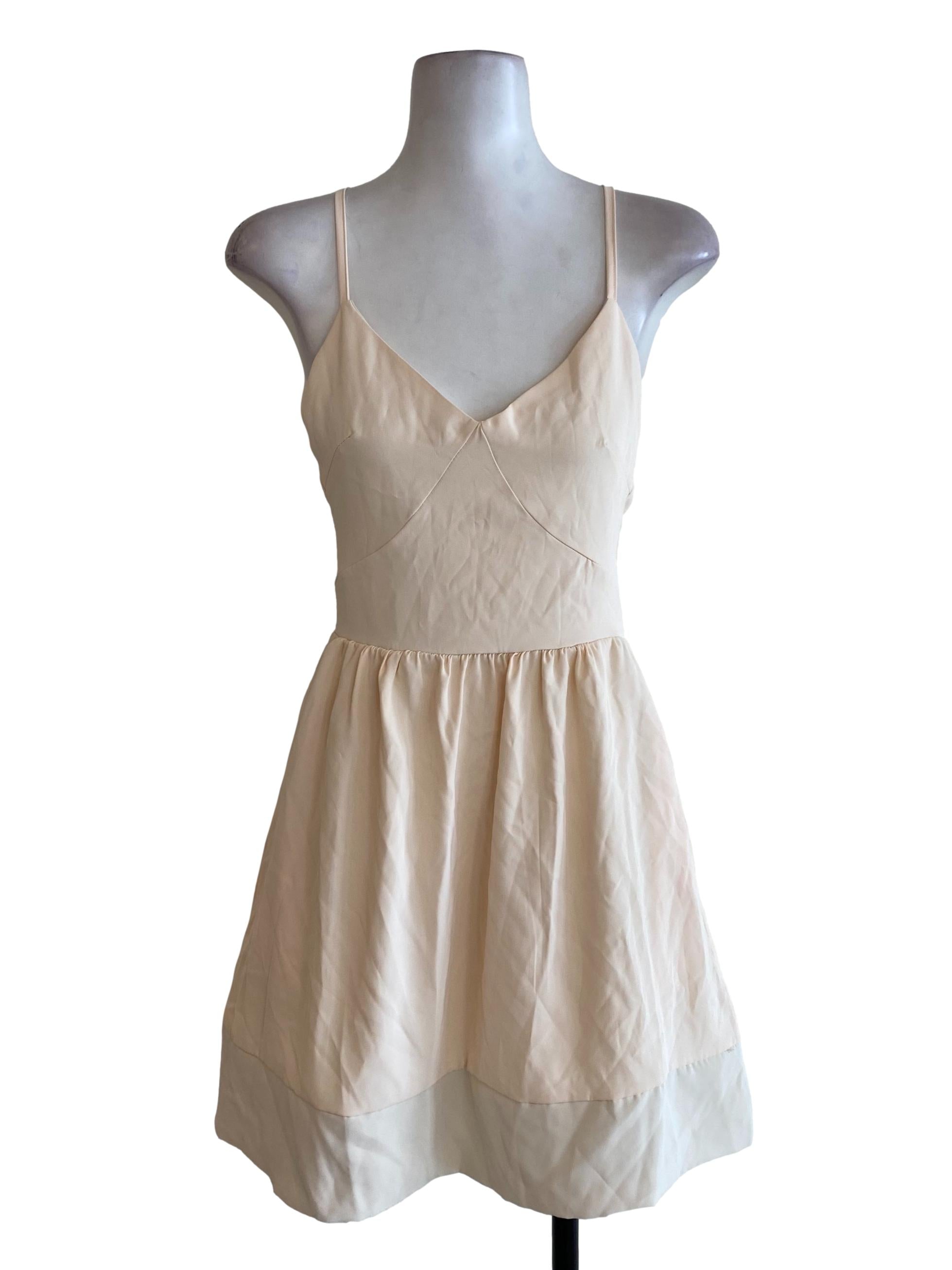 Yellow Blouson Mini Dress