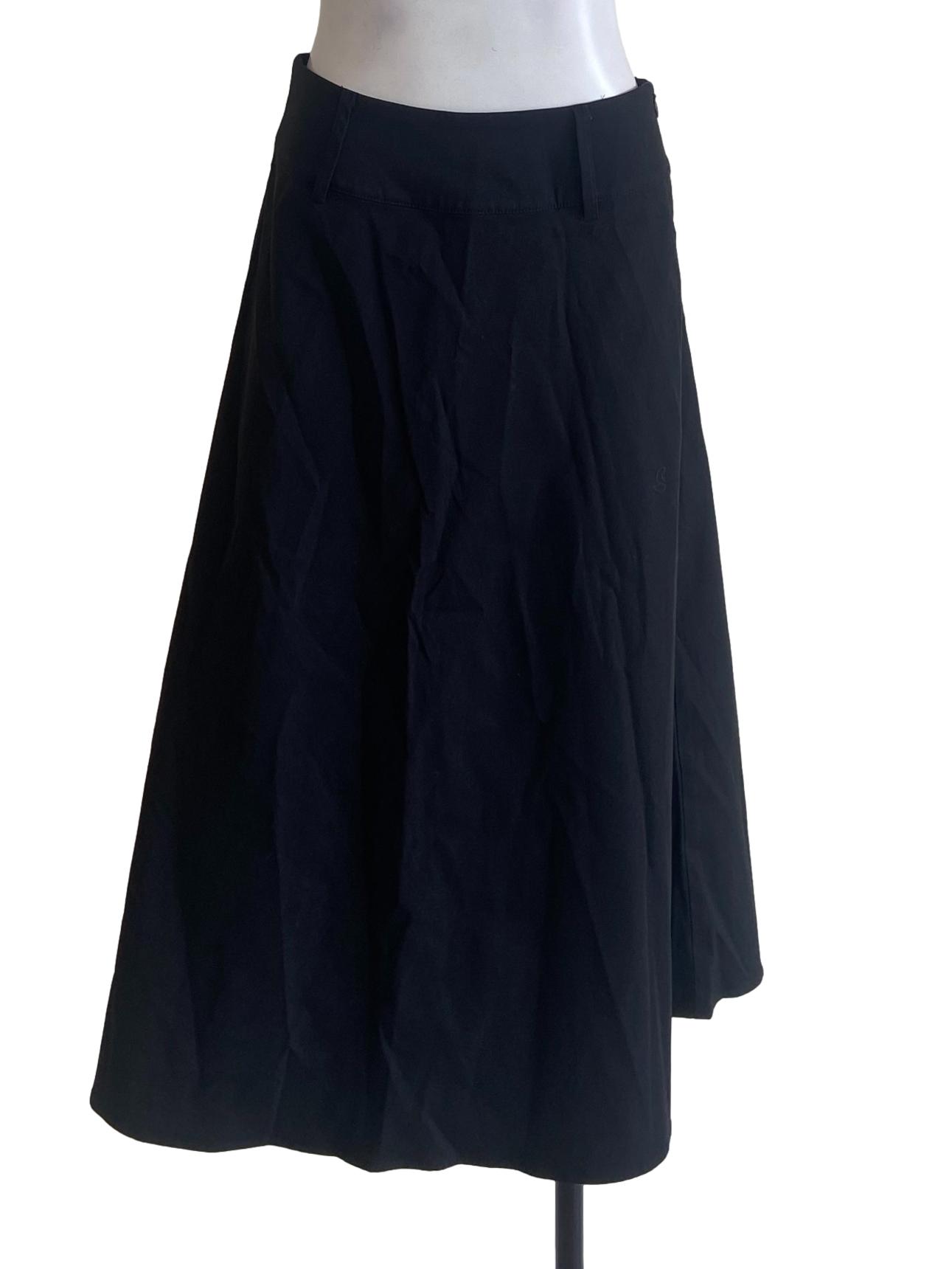 Black Highwaist Twill Skirts