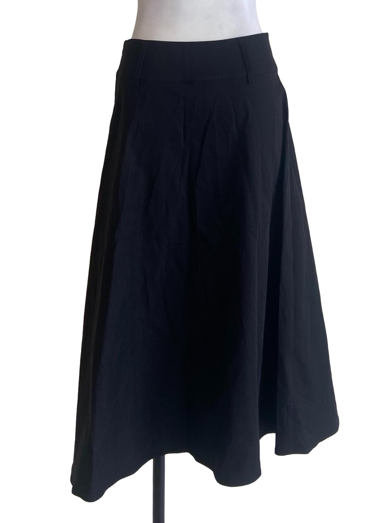 Black Highwaist Twill Skirts