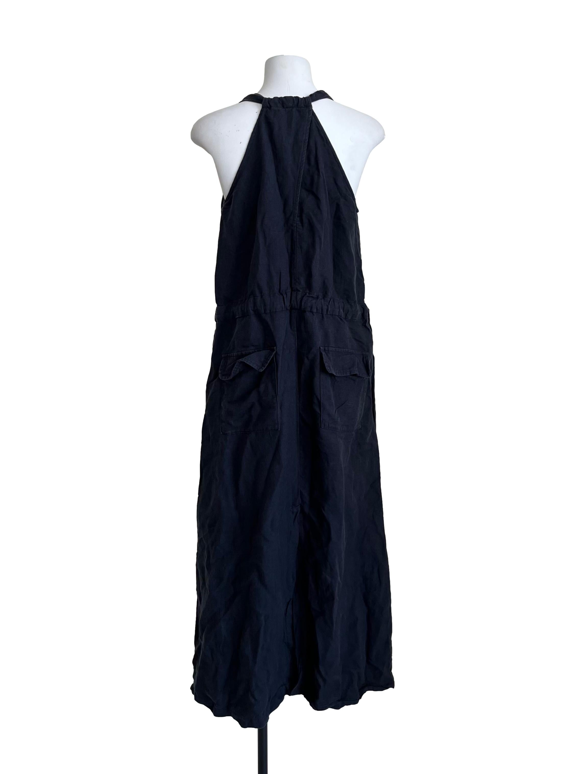 Denim Blue Relaxed Waist Maxi Dress