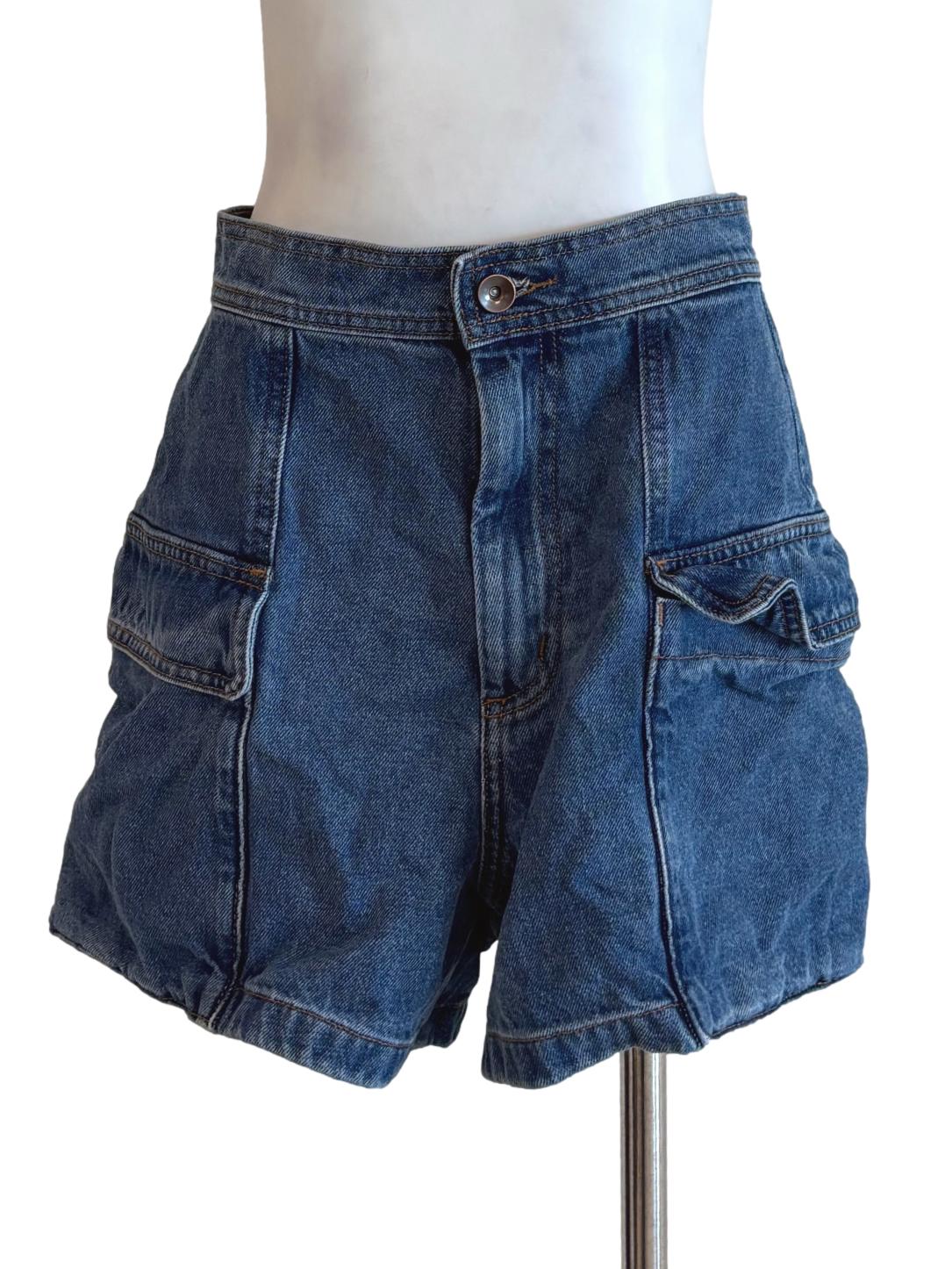Blue Denim Short Jeans LB