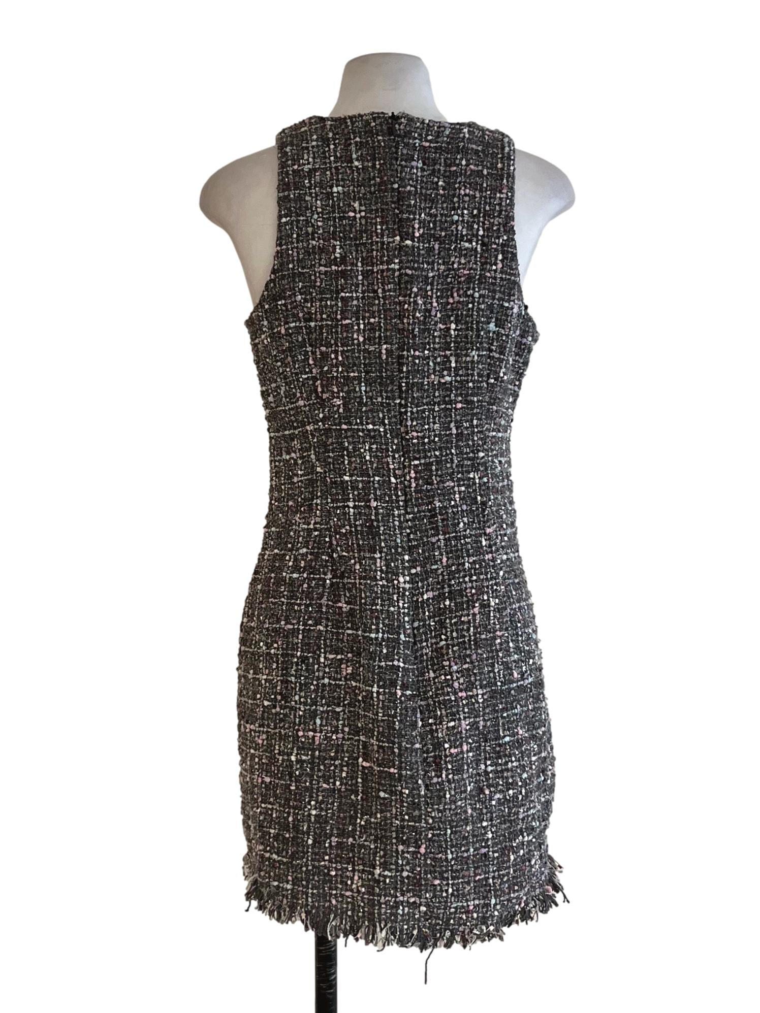 Grey Tartan Sheath Dress