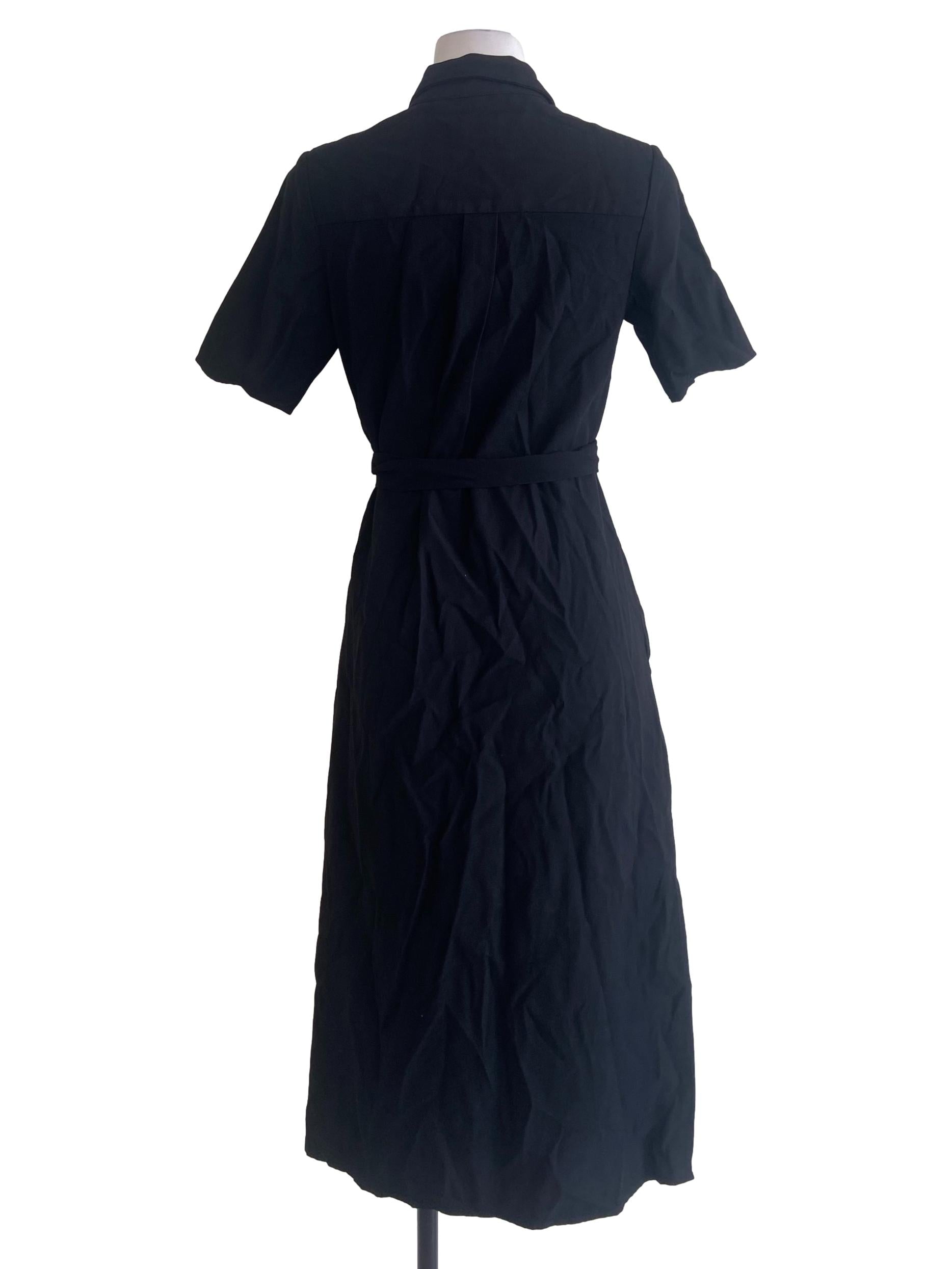 Black Button Down Shirt Dress OSN